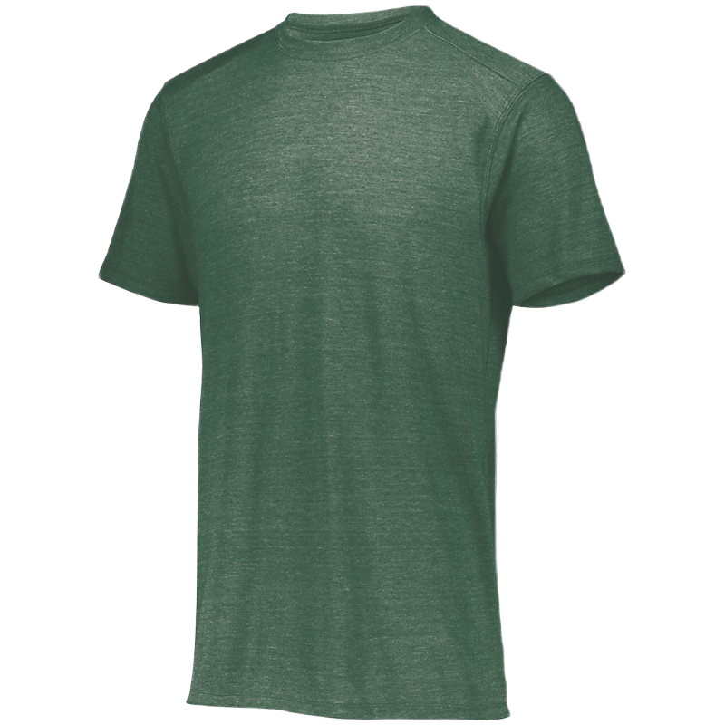 Augusta Youth Tri-Blend Tee - Dark Green Heather、mySite、noshort