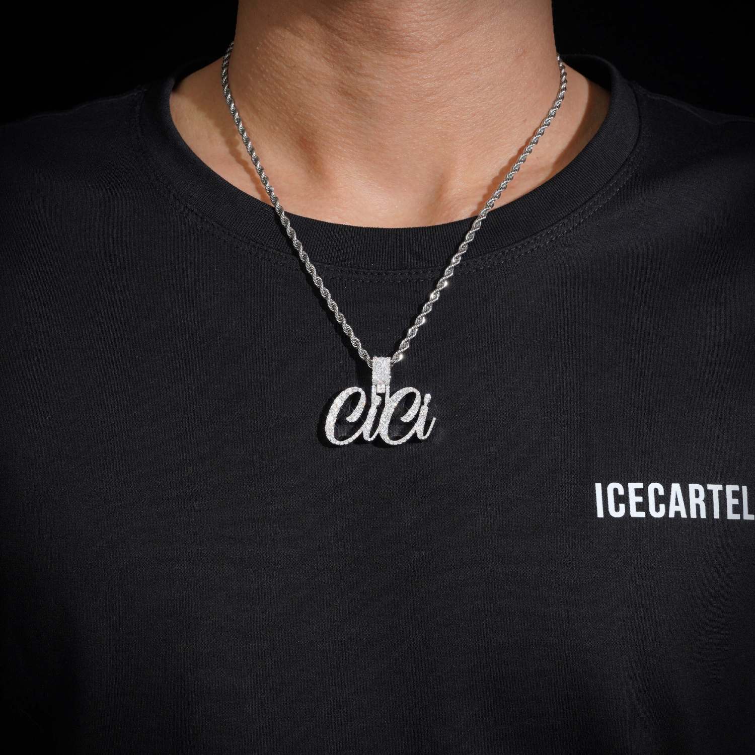 CiCi Custom Moissanite Name Pendant 14K Gold、mySite、hinf8tx79