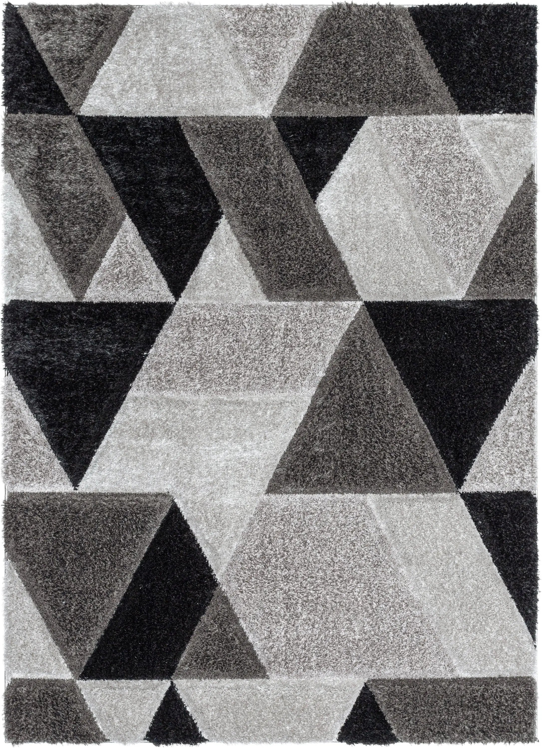 Holland Modern Geometric Black 3D Textured Thick & Soft Shag Rug、mySite、gigharbornorthrealestate