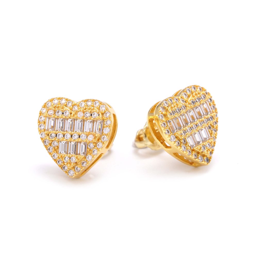 Giant Heart Moissanite Earrings 14K Gold、mySite、hinf8tx79