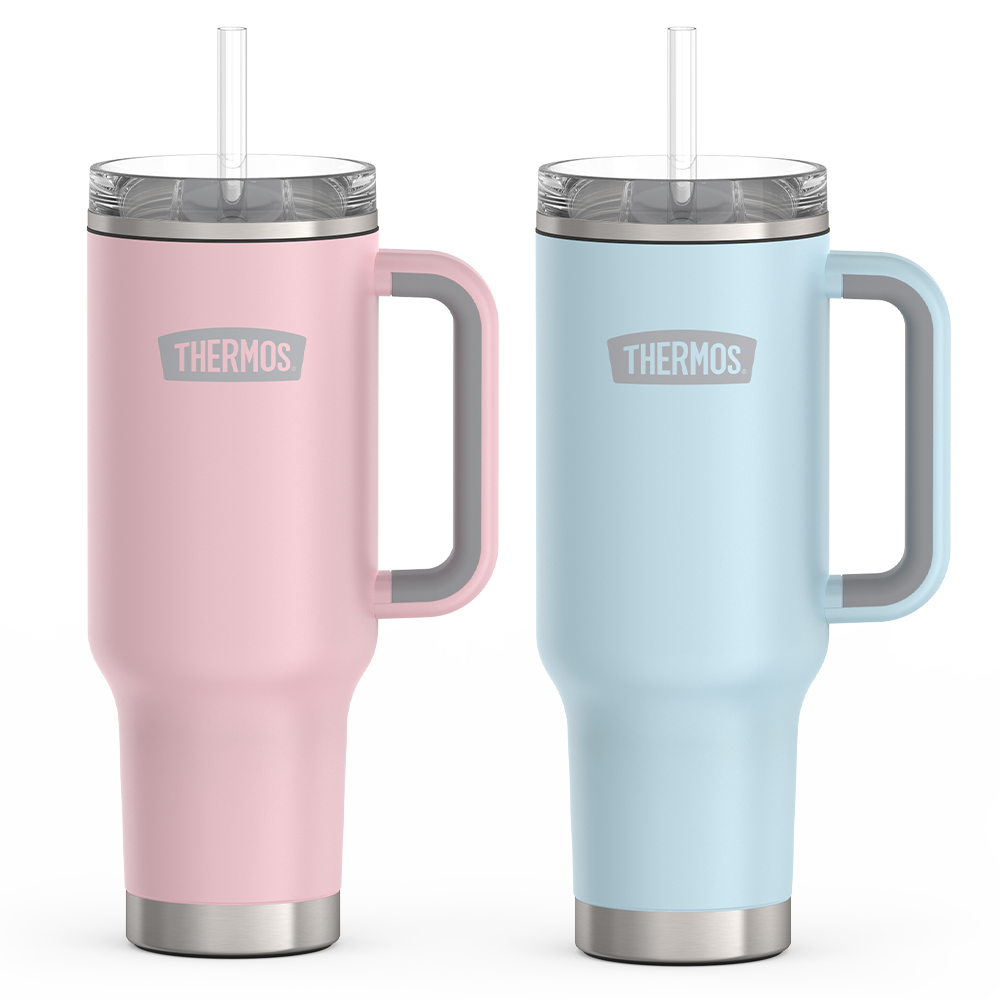 40oz Cup Holder Mug - Sunset Pink & Glacier、mySite、noshort