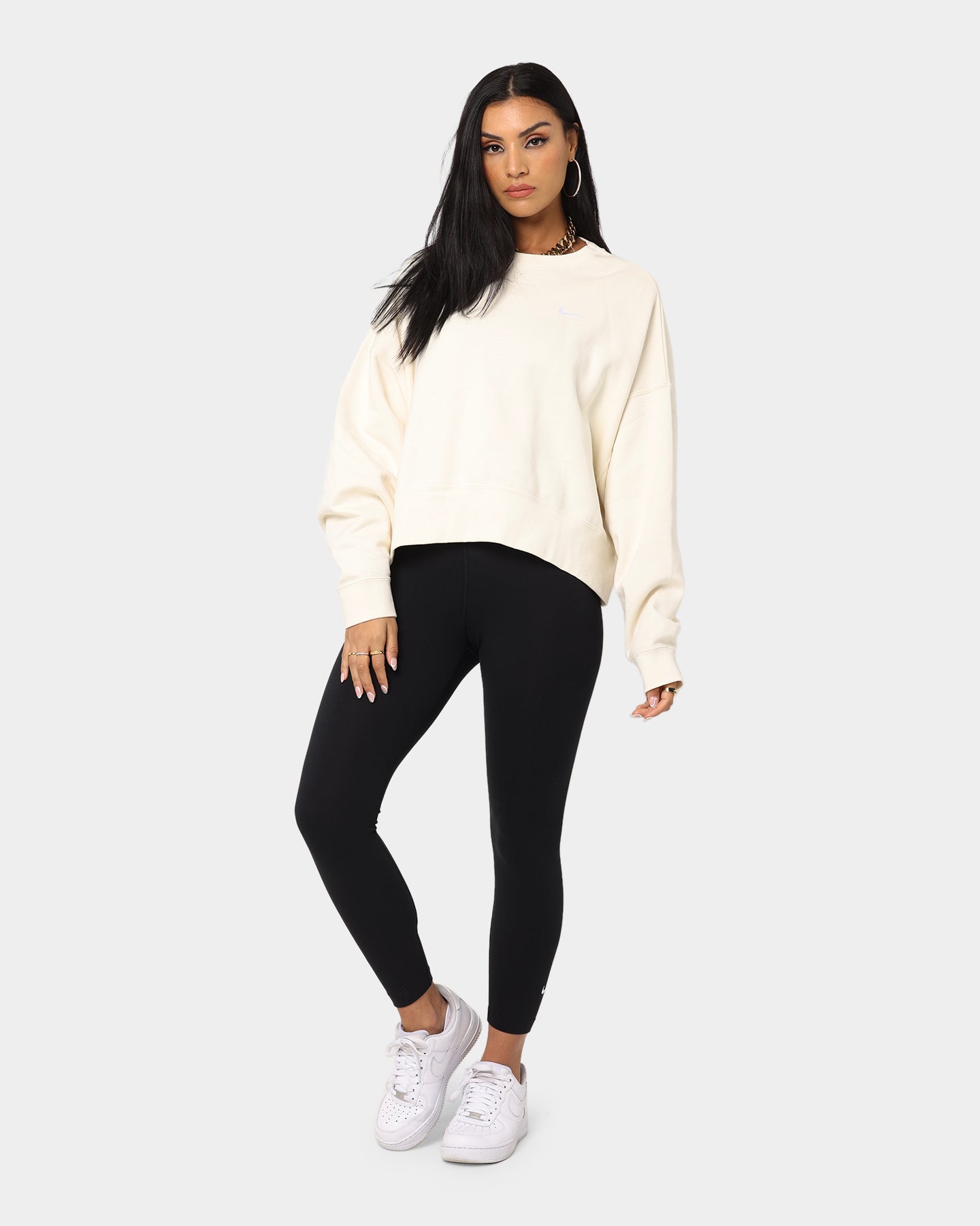 Nike Women's Nike Sportswear Essential 7/8 Leggings Black/White、mySite、zt4zffjzw