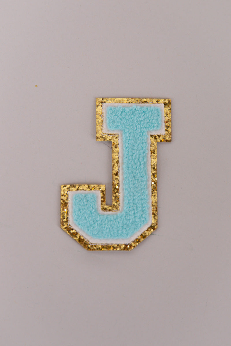 Chenille Adhesive Letter Patches- Blue 5.5cm、mySite、hinf8tx79