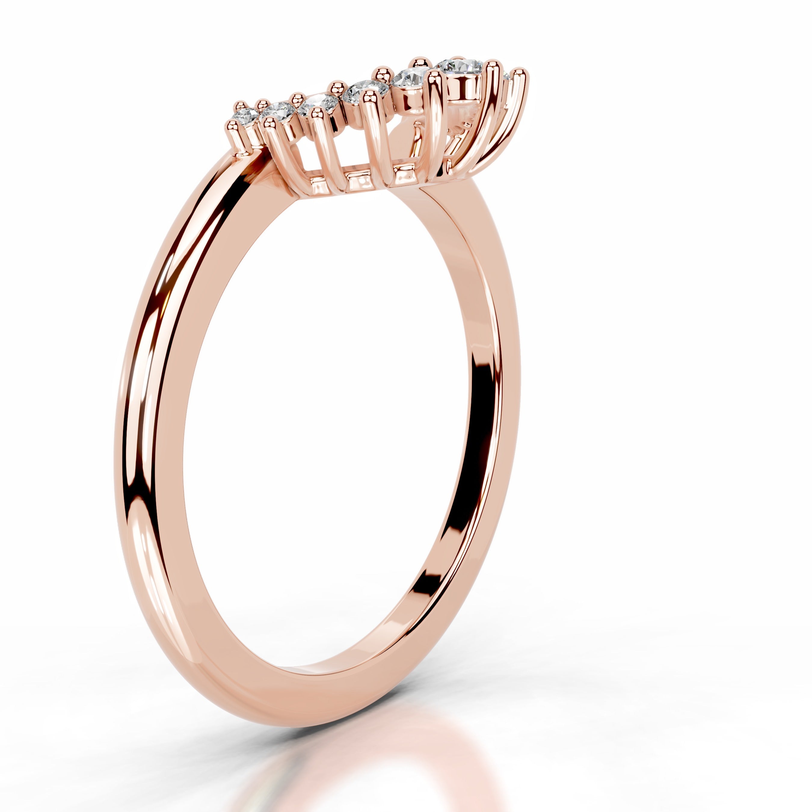 Tobi Diamond Wedding band - 14K Rose Gold、mySite、hinf8tx79