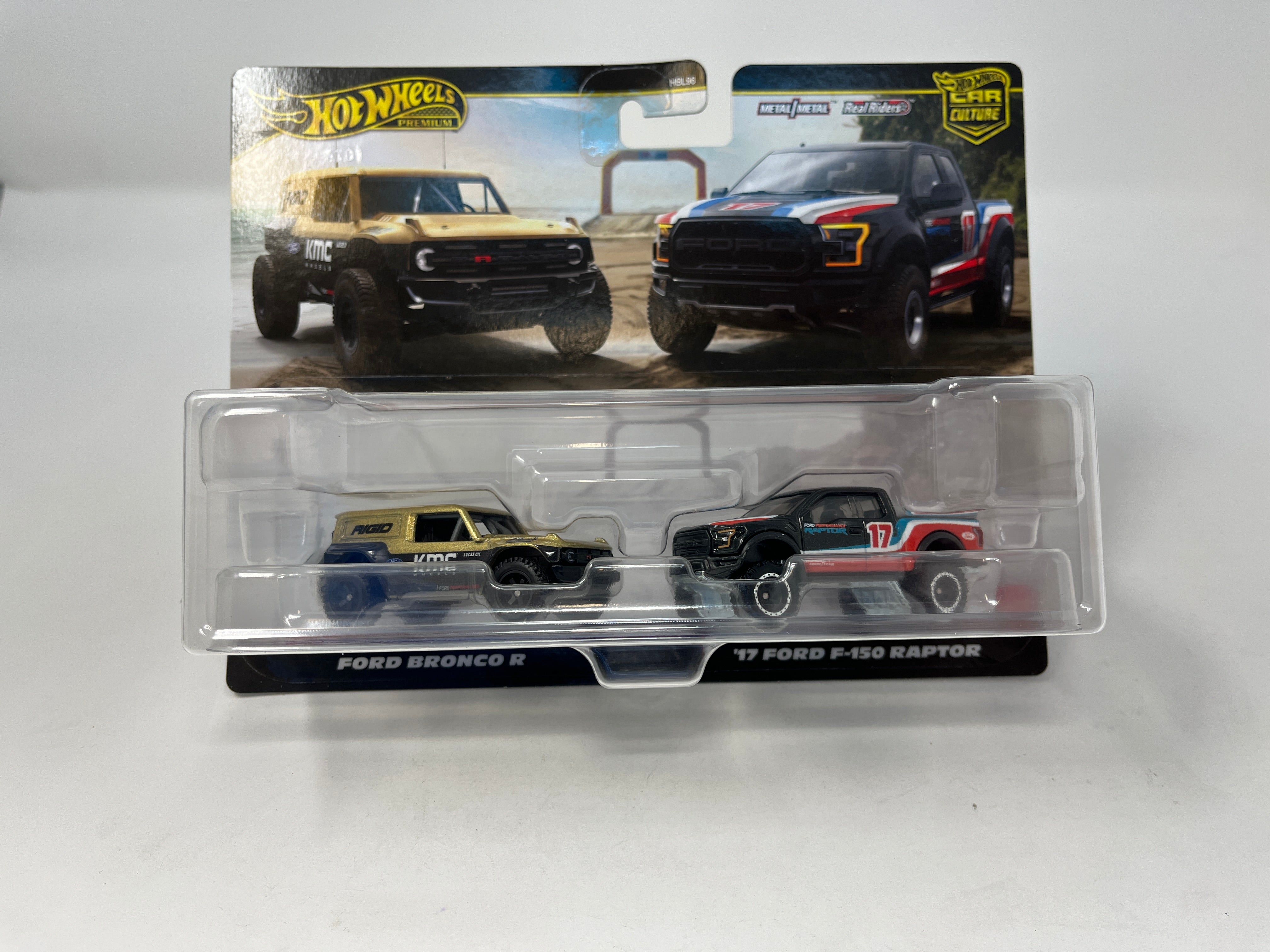 New! 2-Pack * Ford Bronco R & '17 Ford F-150 Raptor * 2024 Hot Wheels 1:64 Scale、mySite、hgirdovlk