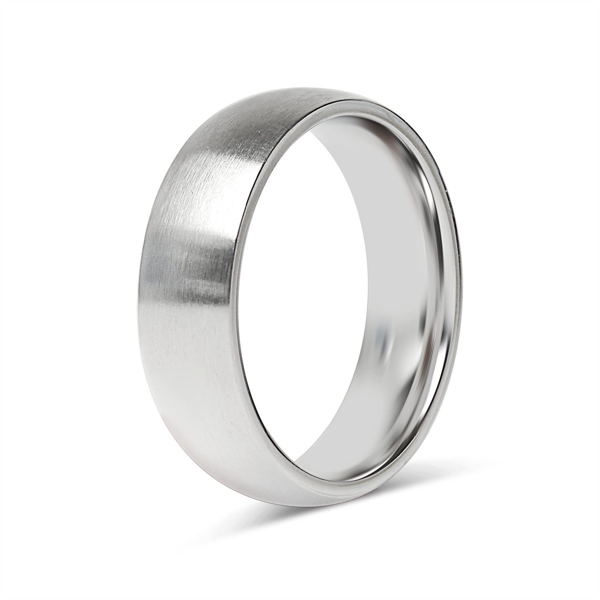 Stainless Steel Brushed Rounded Blank Ring / CFR2116、mySite、dreamappss