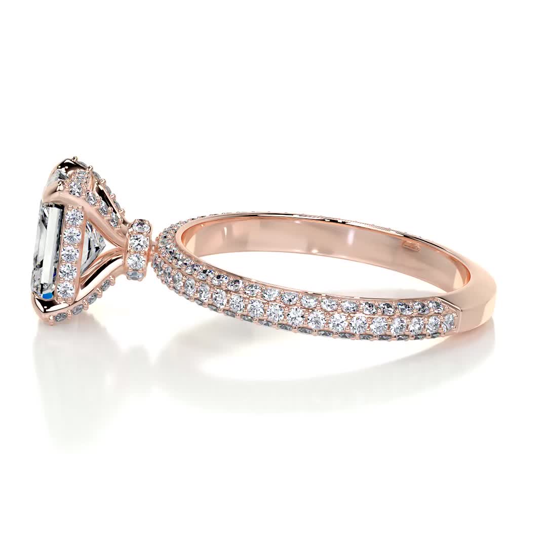 Milly Lab Grown Diamond Ring -14K Rose Gold、mySite、hinf8tx79