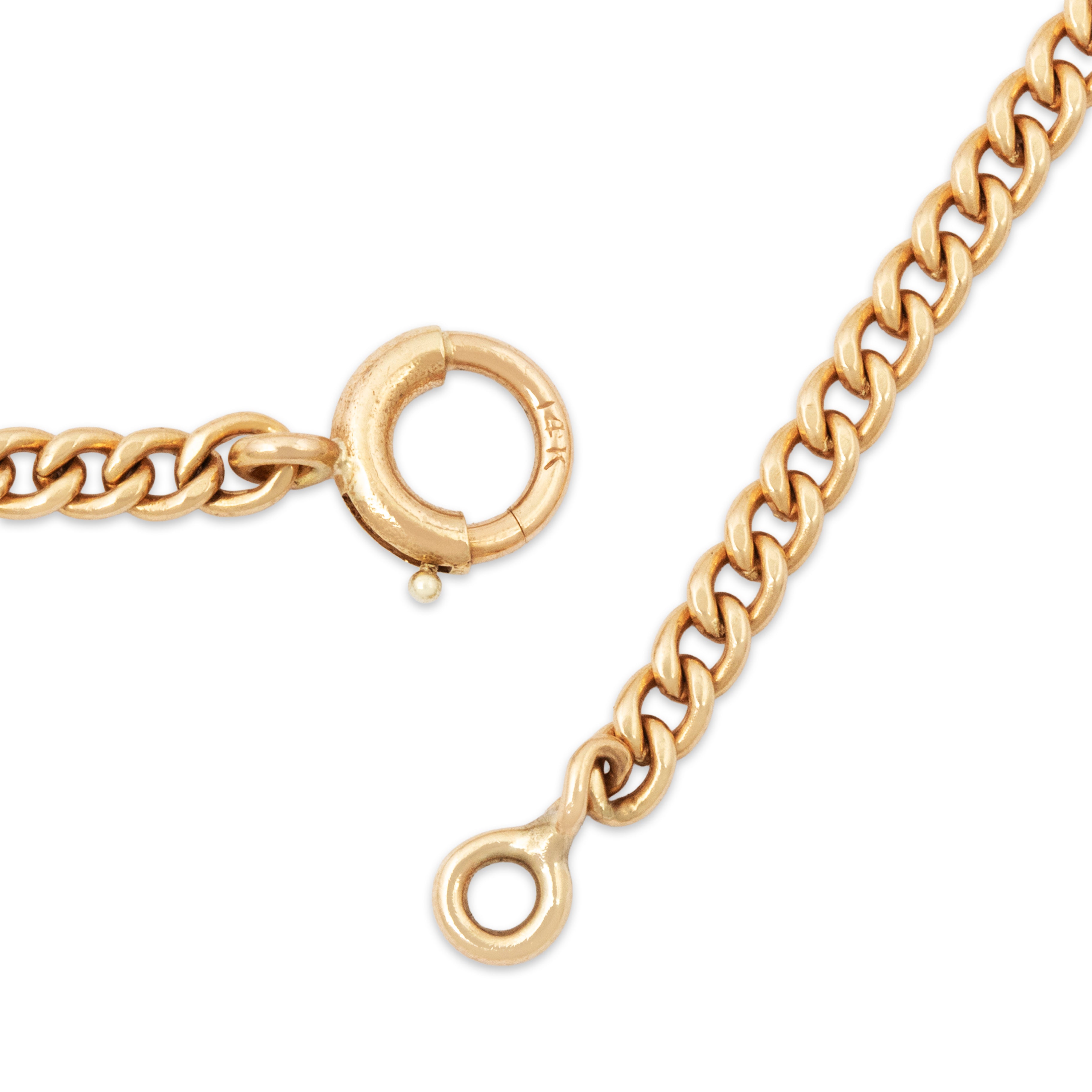 Vintage 14k Yellow Gold Perfect Curb Chain Necklace 15.75、mySite、hinf8tx79