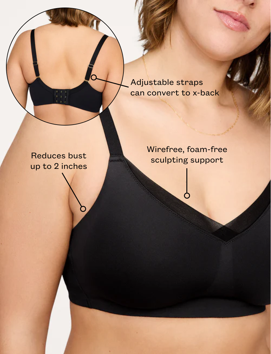 24/7® Classic Wireless Crossover Minimizer Bra、mySite、bengalsvssteelers