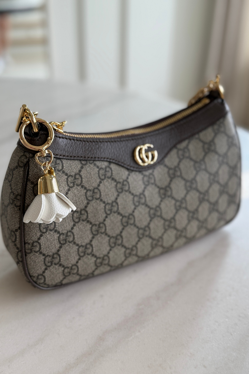 Leather Flower Tassel - White、mySite、hinf8tx79