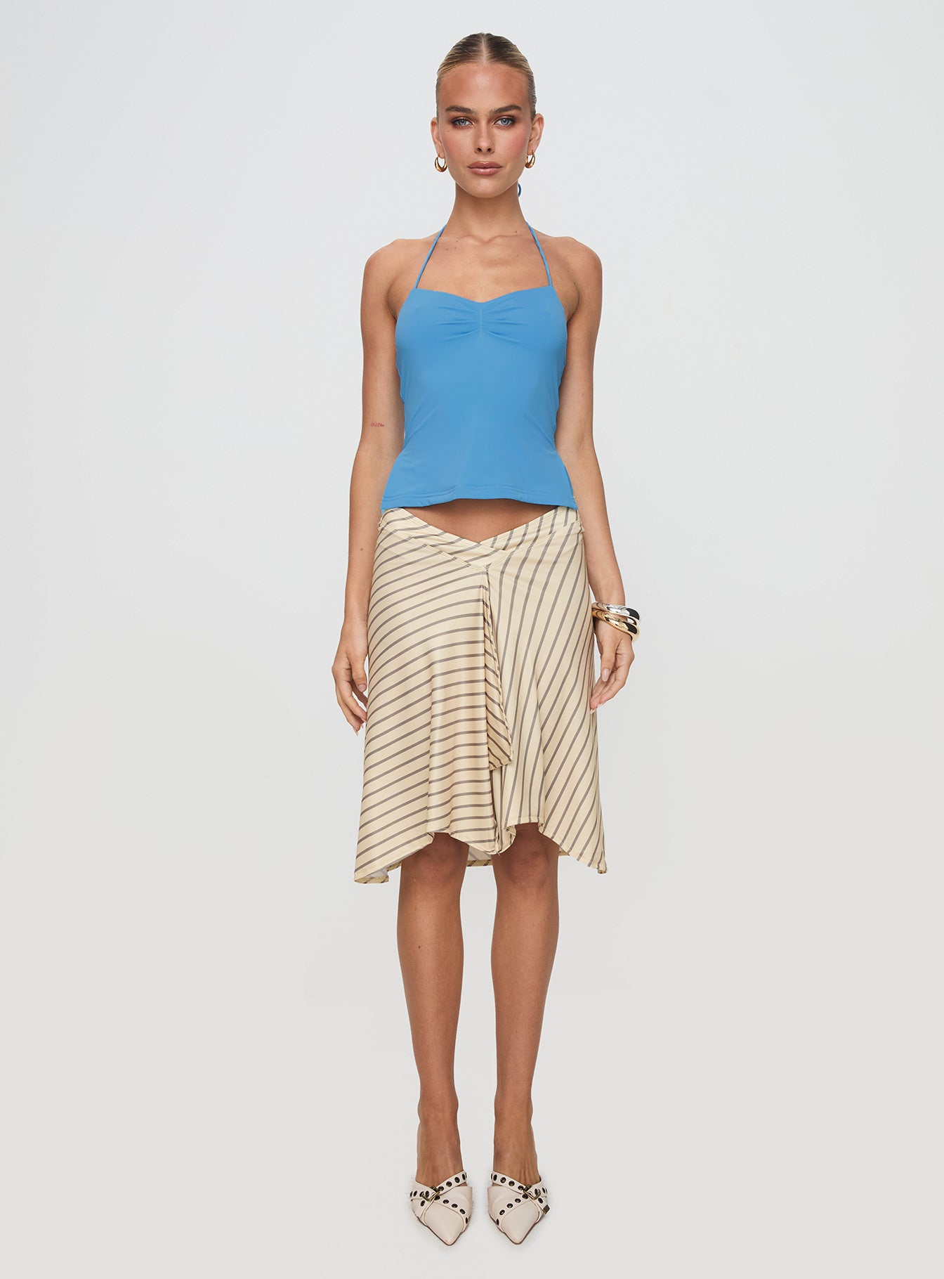 Rehna Halter Top Blue、mySite、solidvoid