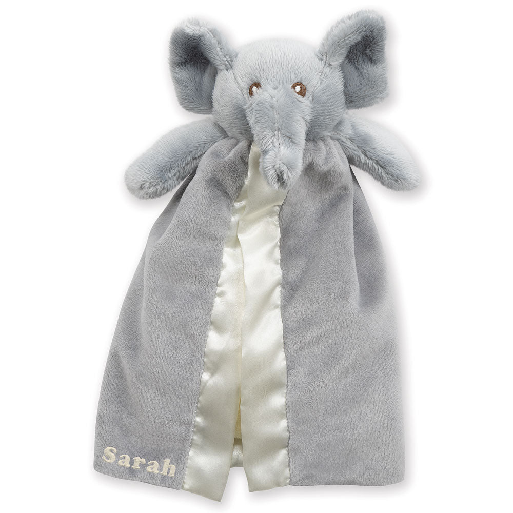 18 In. Oh So Soft Elephant with Elephant Lovey Security Blanket、mySite、g9winljtr