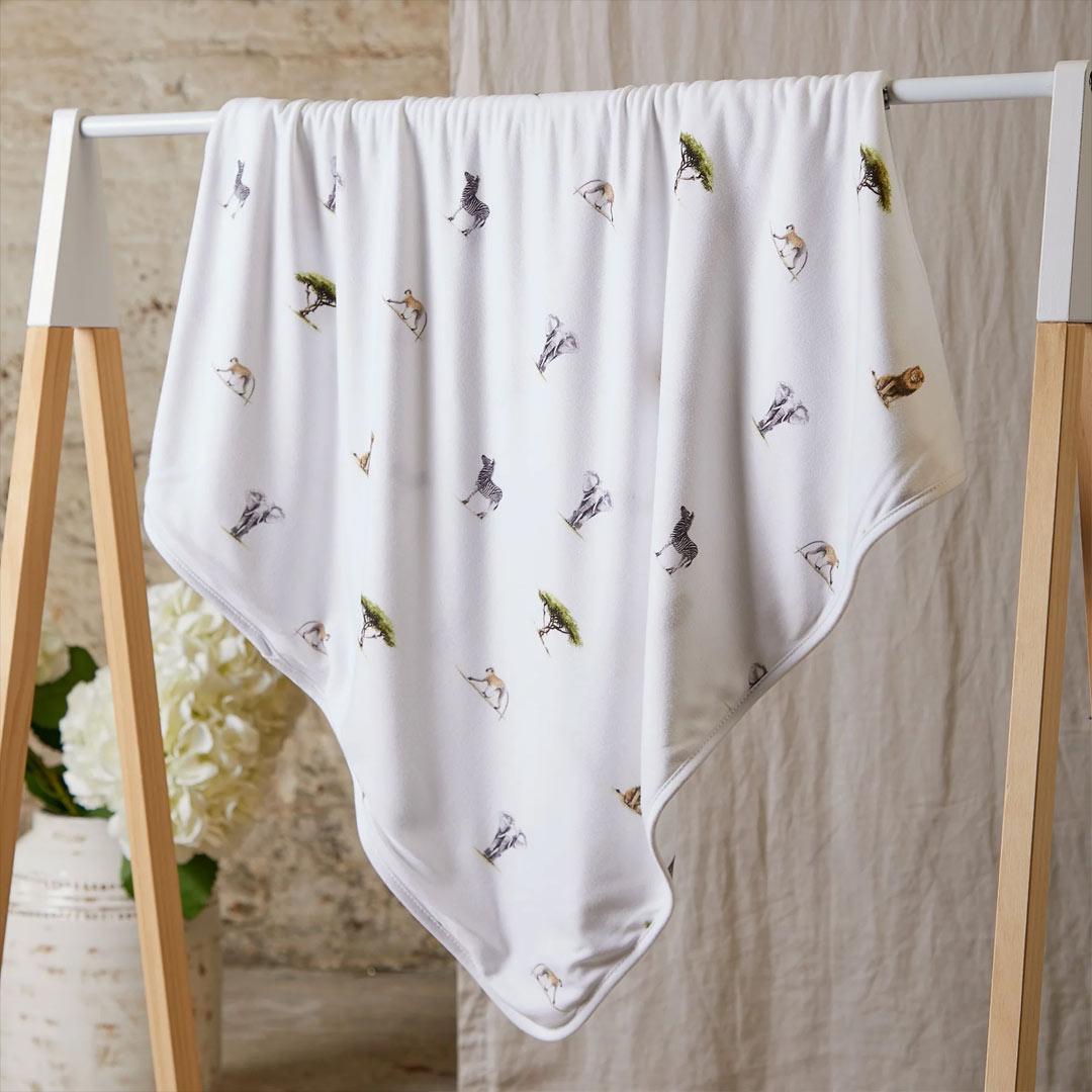  Rosa & Blue Baby Blanket - Safari、mySite、merchandisen