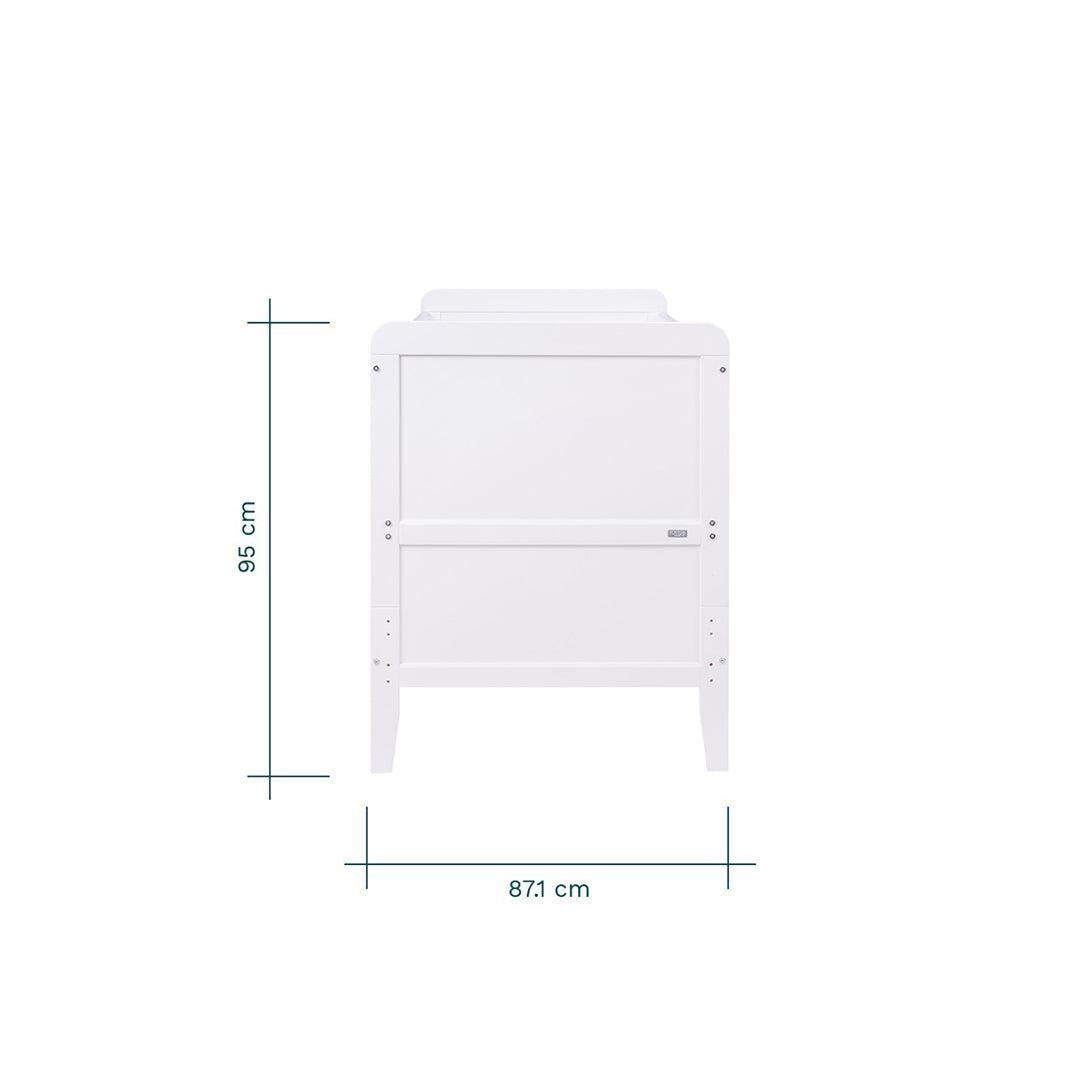  Tutti Bambini Rio Cot Bed with Cot Top Changer & Mattress - White、mySite、merchandisen