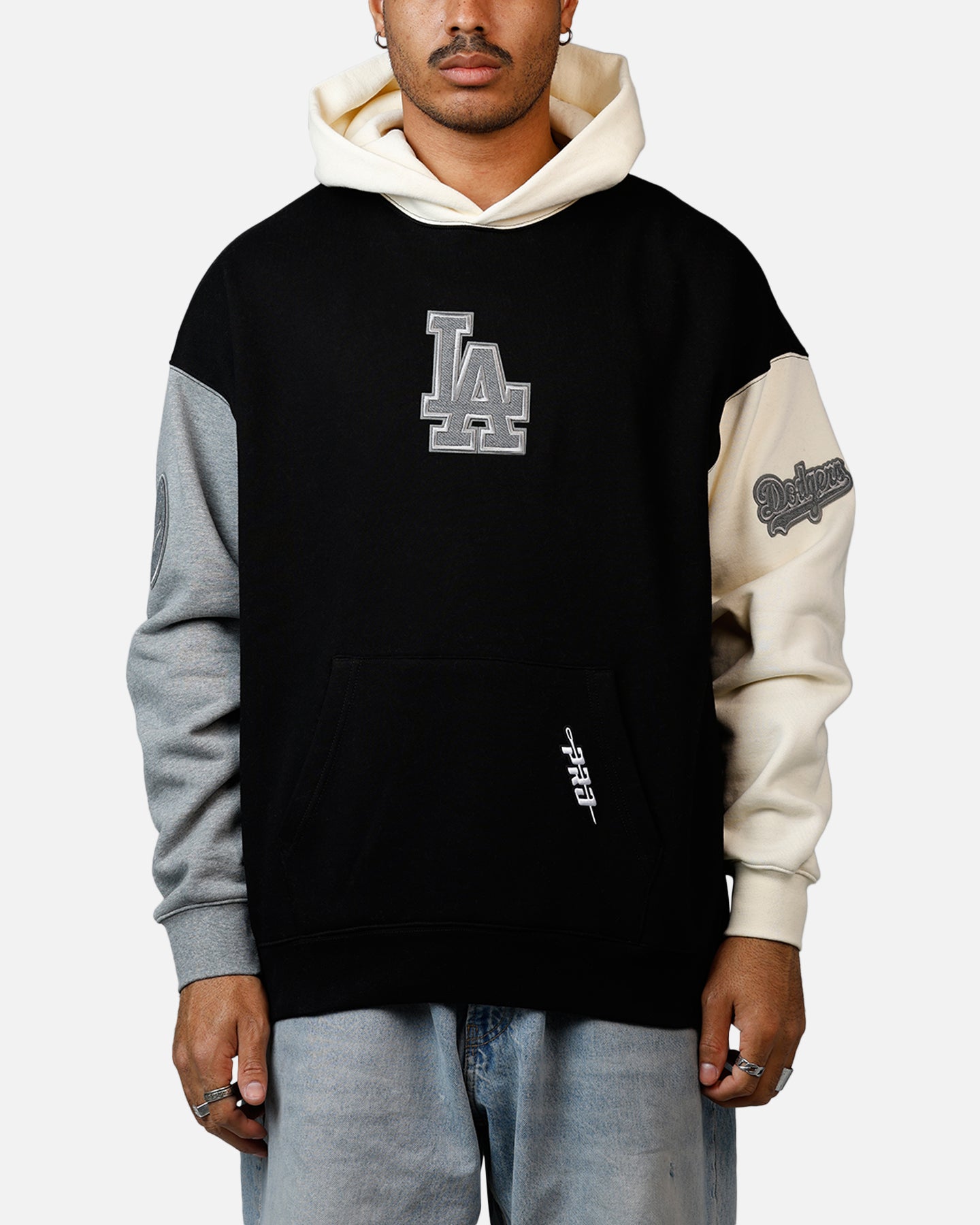Pro Standard Los Angeles Dodgers Reverse French Terry Hoodie Black/Grey、mySite、zt4zffjzw
