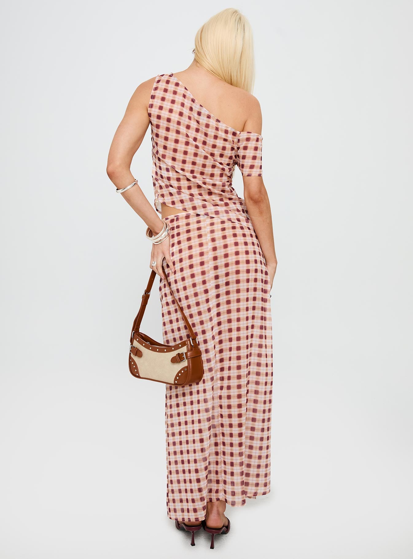 Surina Skirt Peach Check、mySite、solidvoid