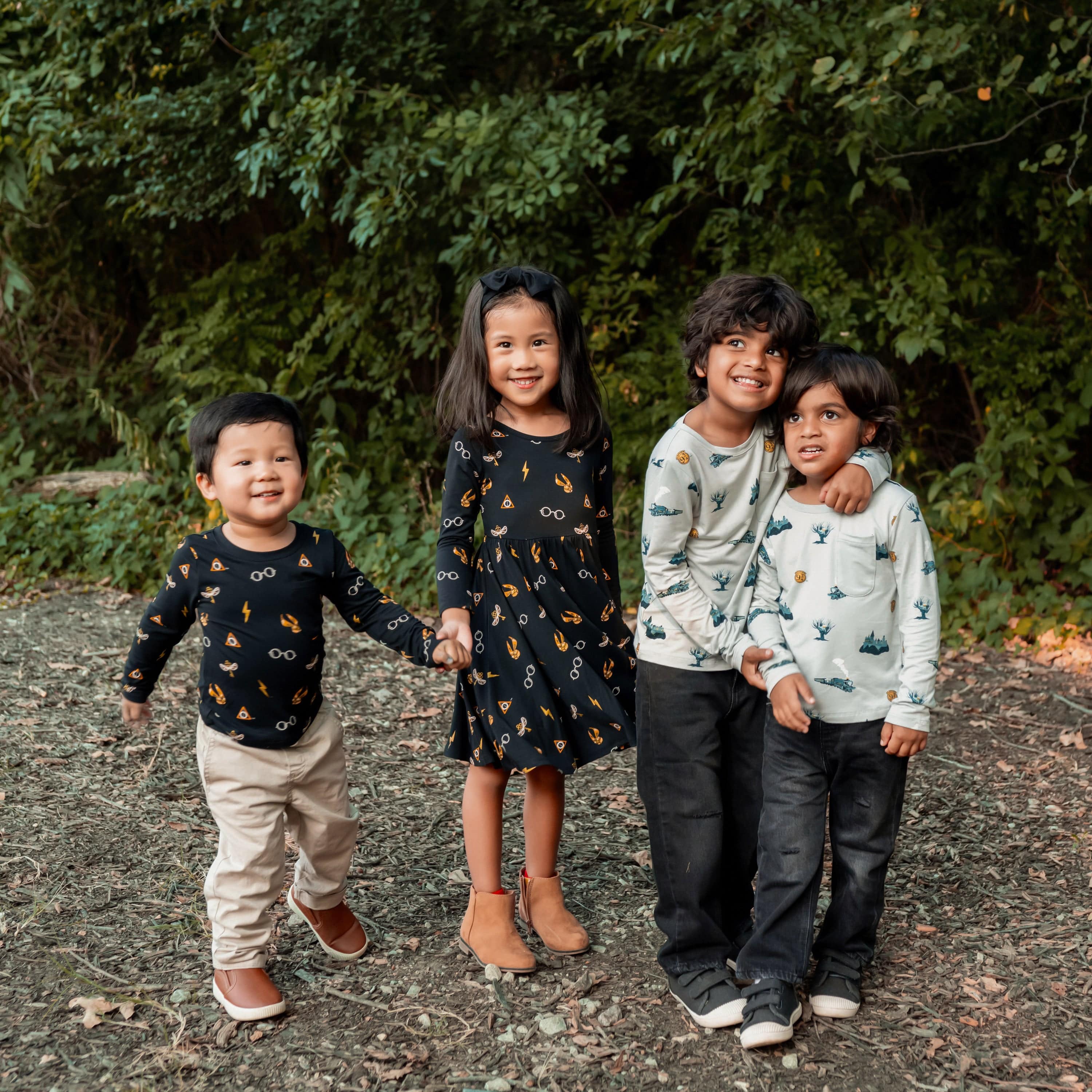  Long Sleeve Toddler Crew Neck Tee in Midnight Icon、mySite、layawaytickets