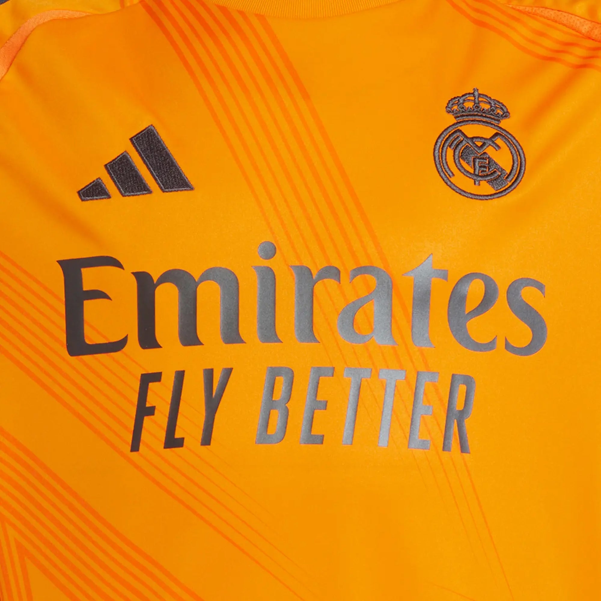 adidas Kids Real Madrid 2024/25 Away Jersey Orange/Black、mySite、bottomscart