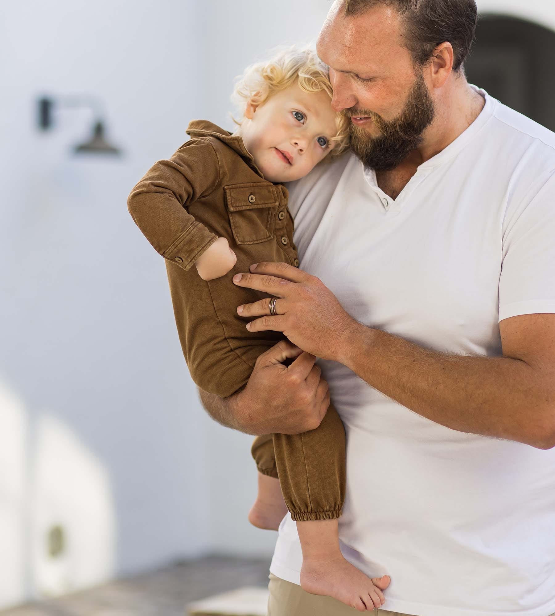 Button Down Organic Cotton Jumpsuit - Hunter、mySite、g9winljtr