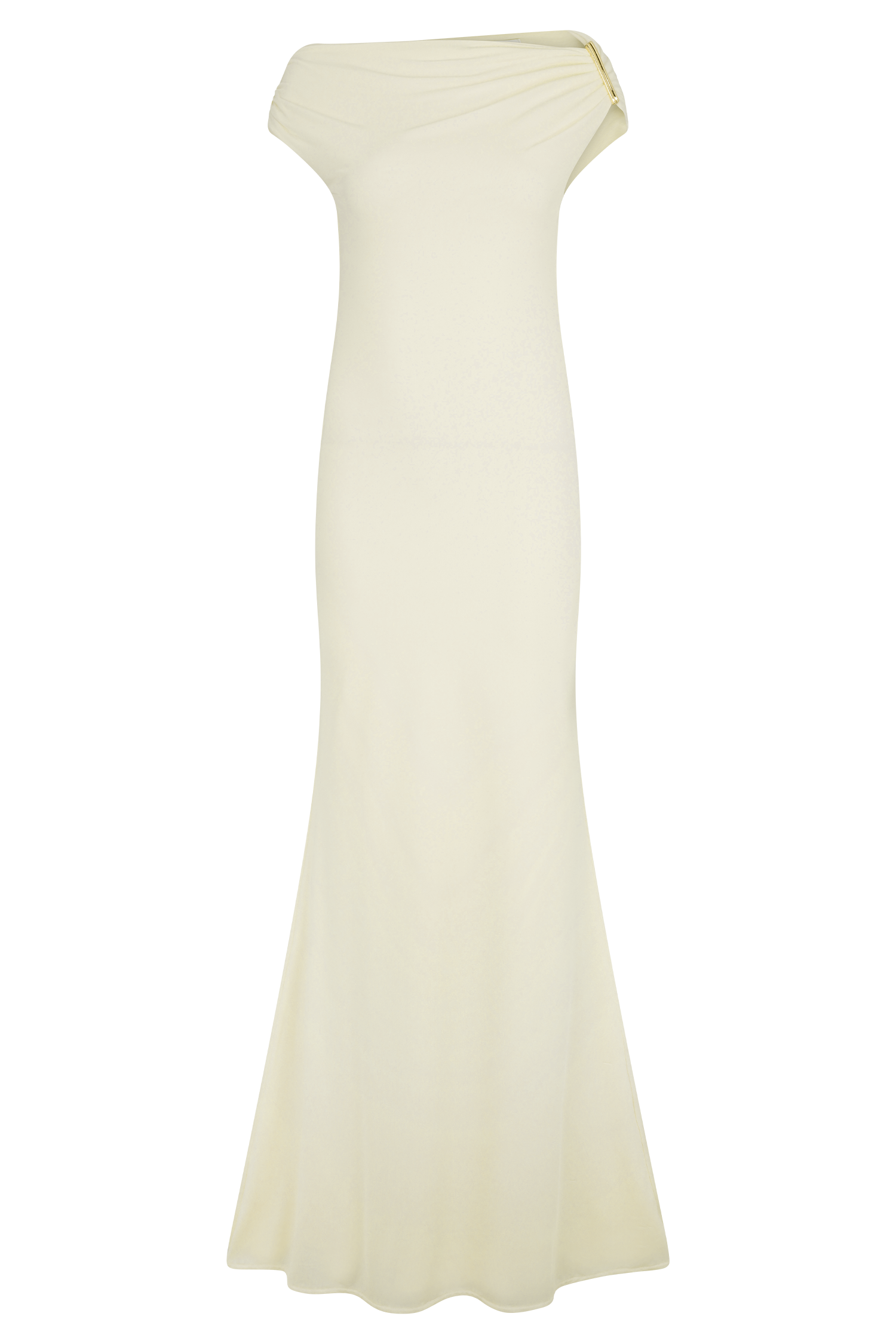 Kinsley Slinky Maxi Dress With Hardware - Ivory、mySite、solidvoid