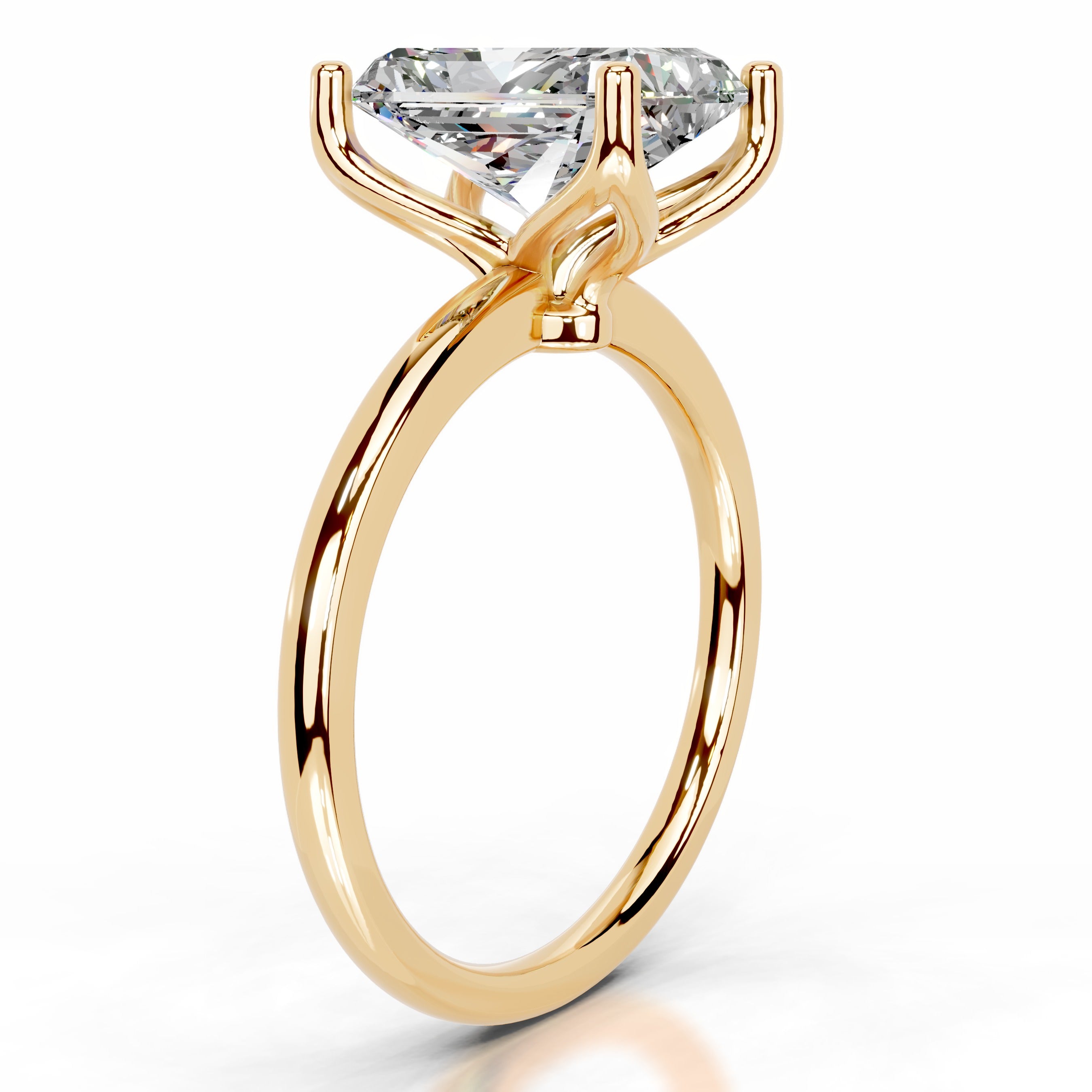 Phoenix Moissanite Ring - 18K Yellow Gold、mySite、hinf8tx79