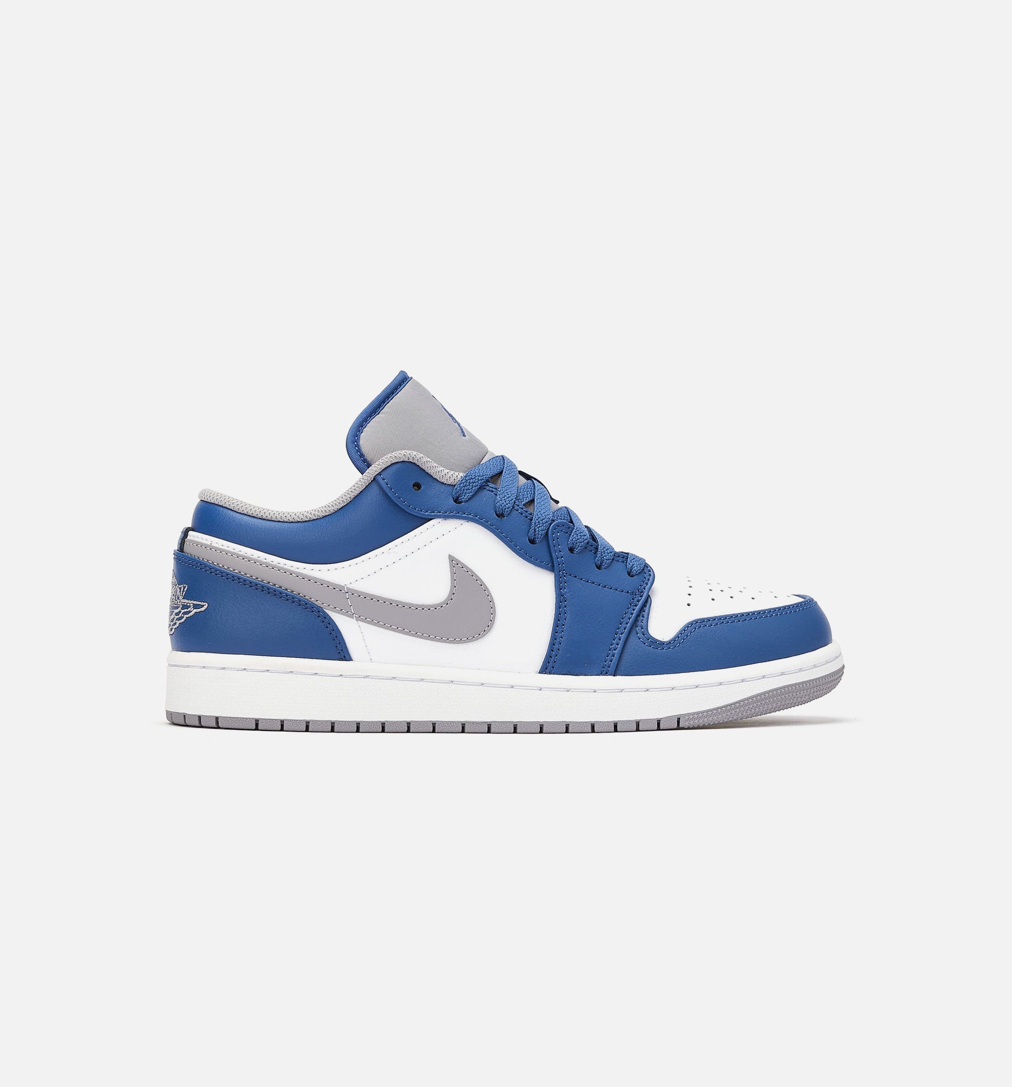 Air Jordan 1 Low True Blue Mens Lifestyle Shoe - White/Blue、mySite、dreamappss