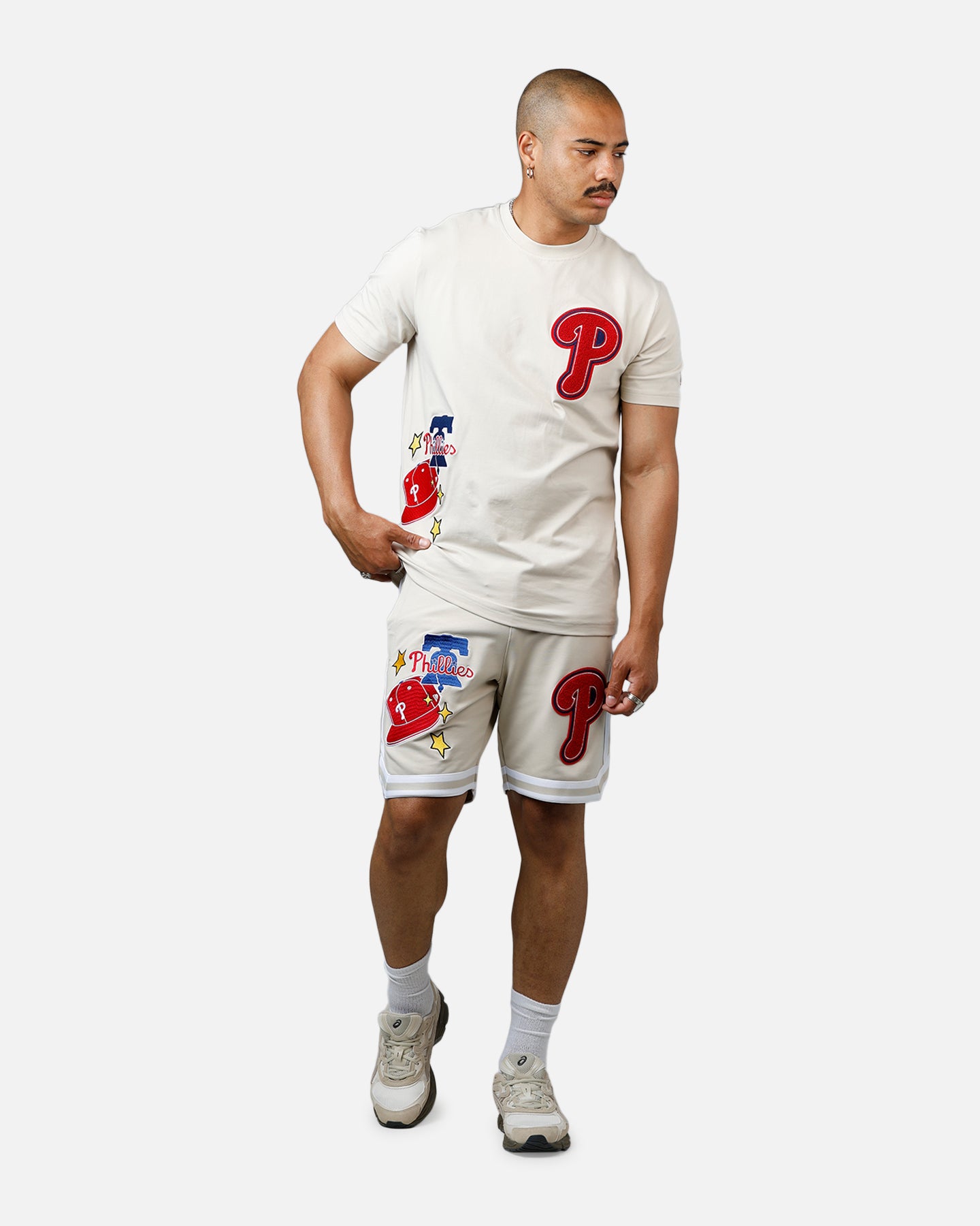New Era Philadelphia Phillies 'Logo Select' Summer Shorts Stone、mySite、zt4zffjzw