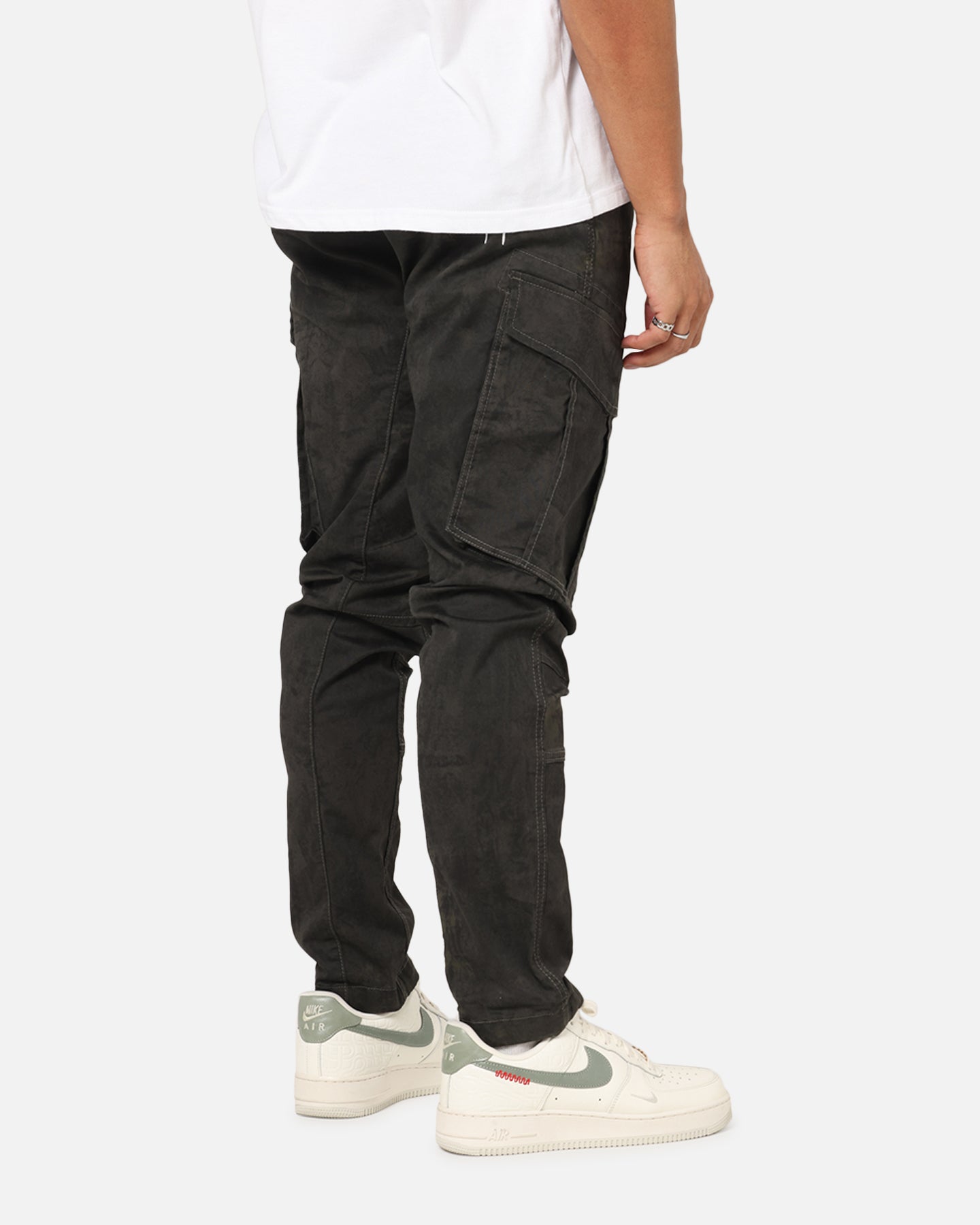 Saint Morta Distressed Cargo Pants Black、mySite、zt4zffjzw