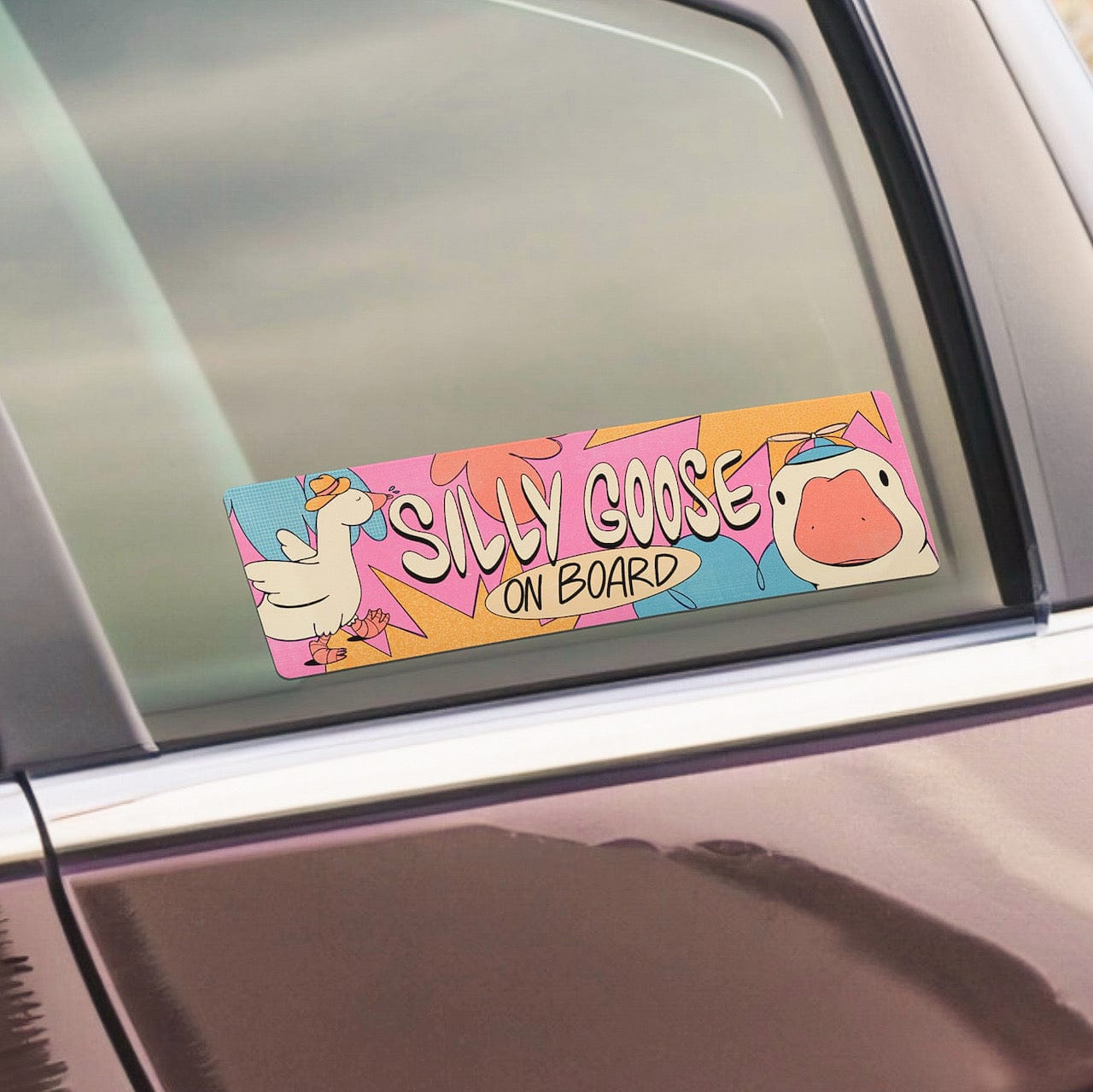  Silly Goose On Board - Large Sticker、mySite、ghnorth