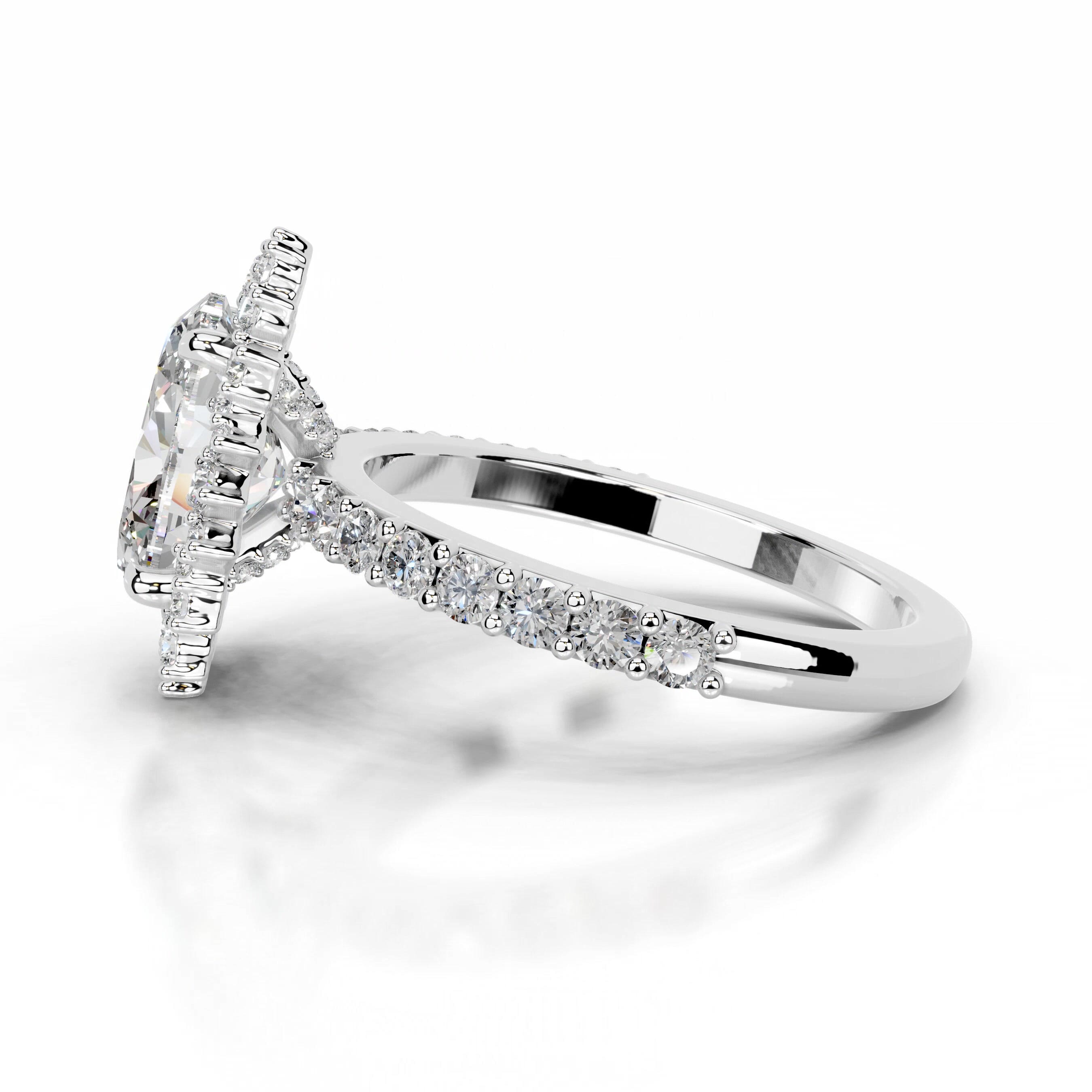 Gertrud Moissanite & Diamond Ring - Platinum、mySite、hinf8tx79