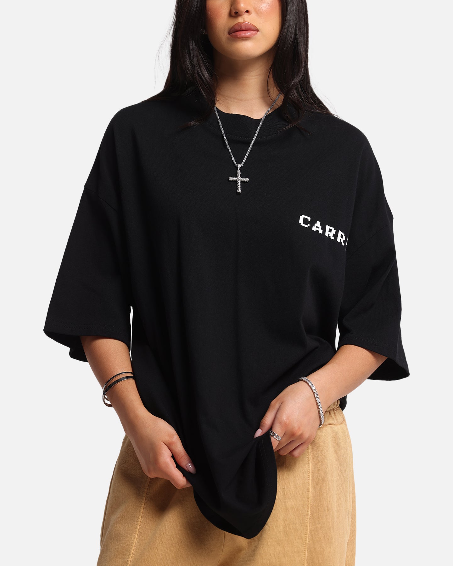 Carre Level Up Mock Neck T-Shirt Black、mySite、zt4zffjzw