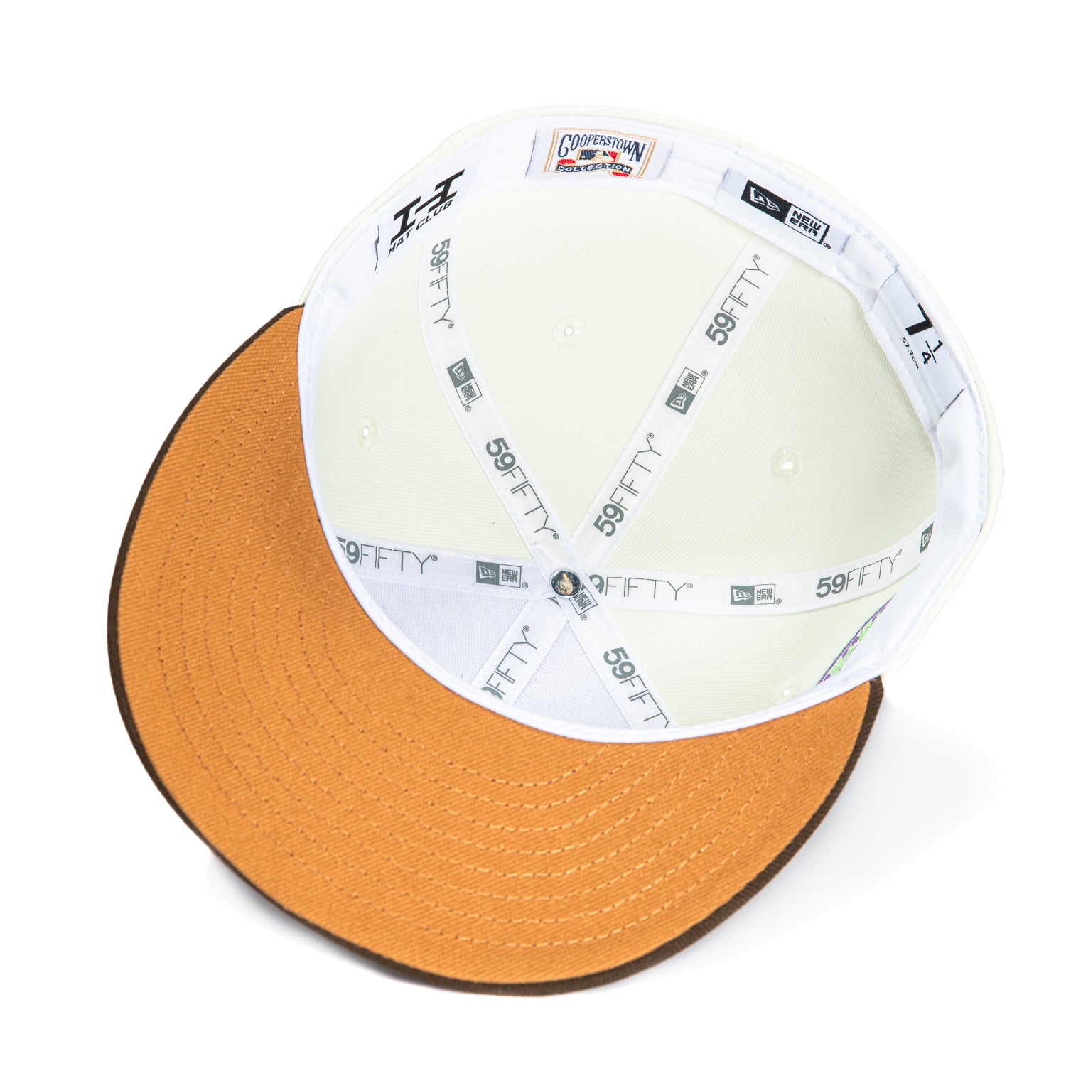 New Era 59Fifty Salt Water Taffy Brooklyn Dodgers 1942 All Star Game Patch Hat - White, Brown、mySite、vikingsvslions