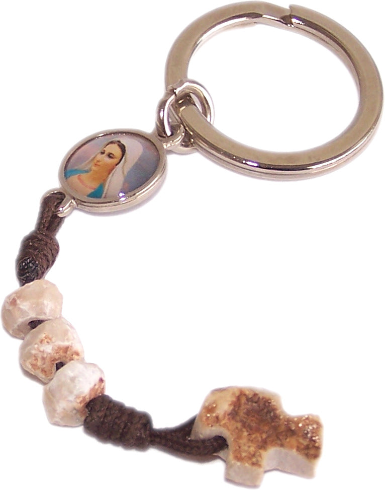  MEDJUGORJE - Peace Peace Peace keys ring from Apparation hill stones and ship...、mySite、elrpsem3k