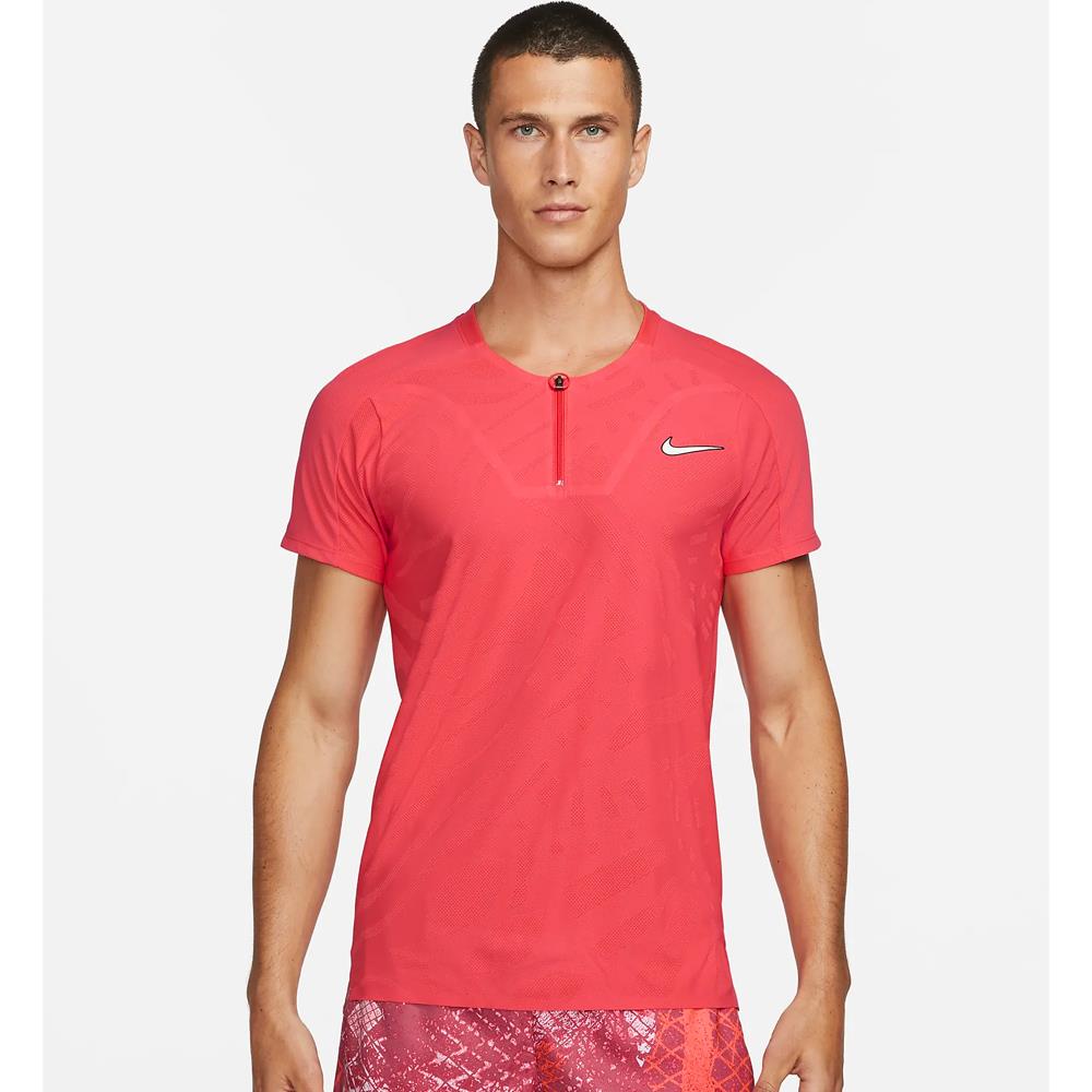 Nike Men's Slam Advantage NY Polo - Ember Glow、mySite、neckold