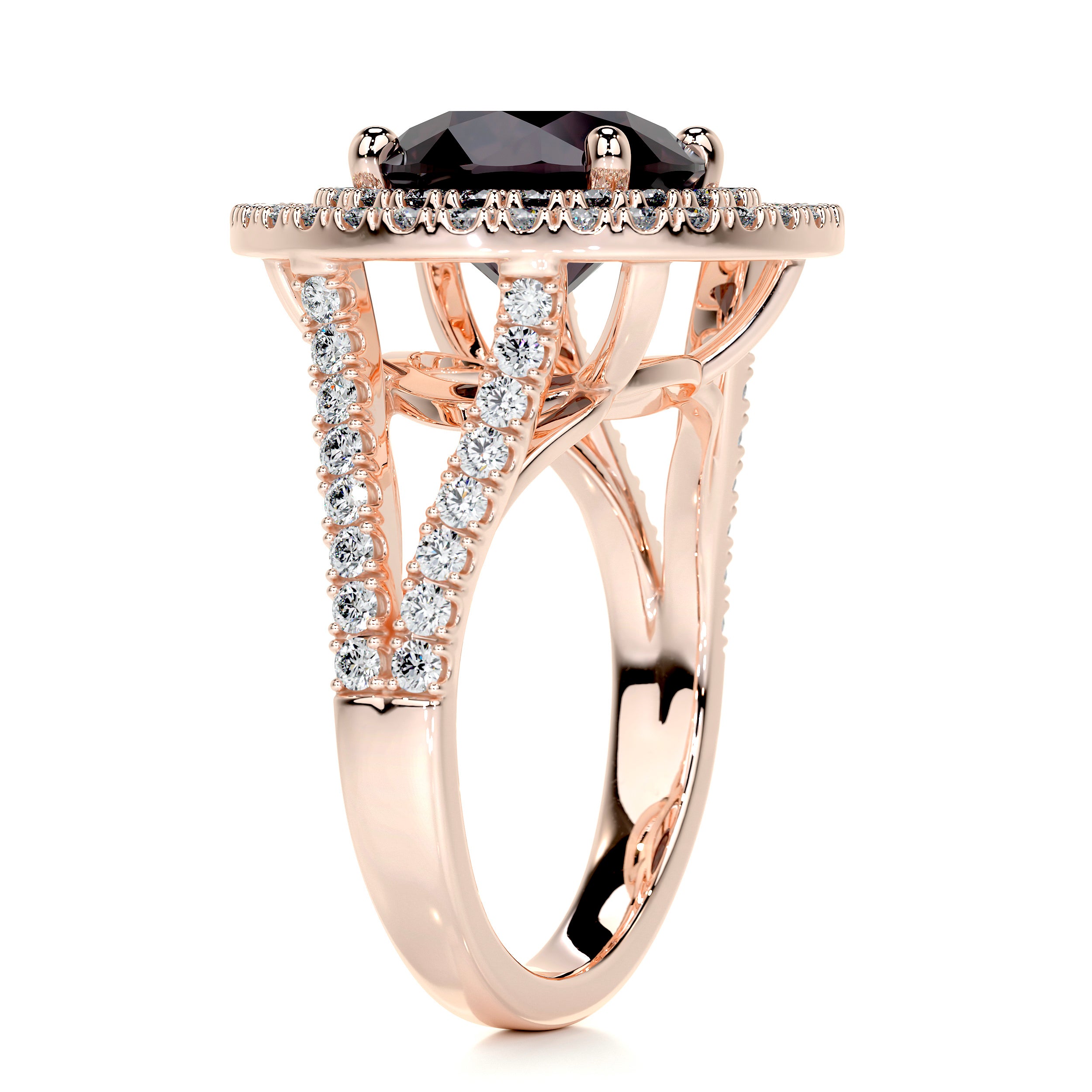 Naomi Gemstone & Diamonds Ring (5 Carat) -14K Rose Gold、mySite、hinf8tx79