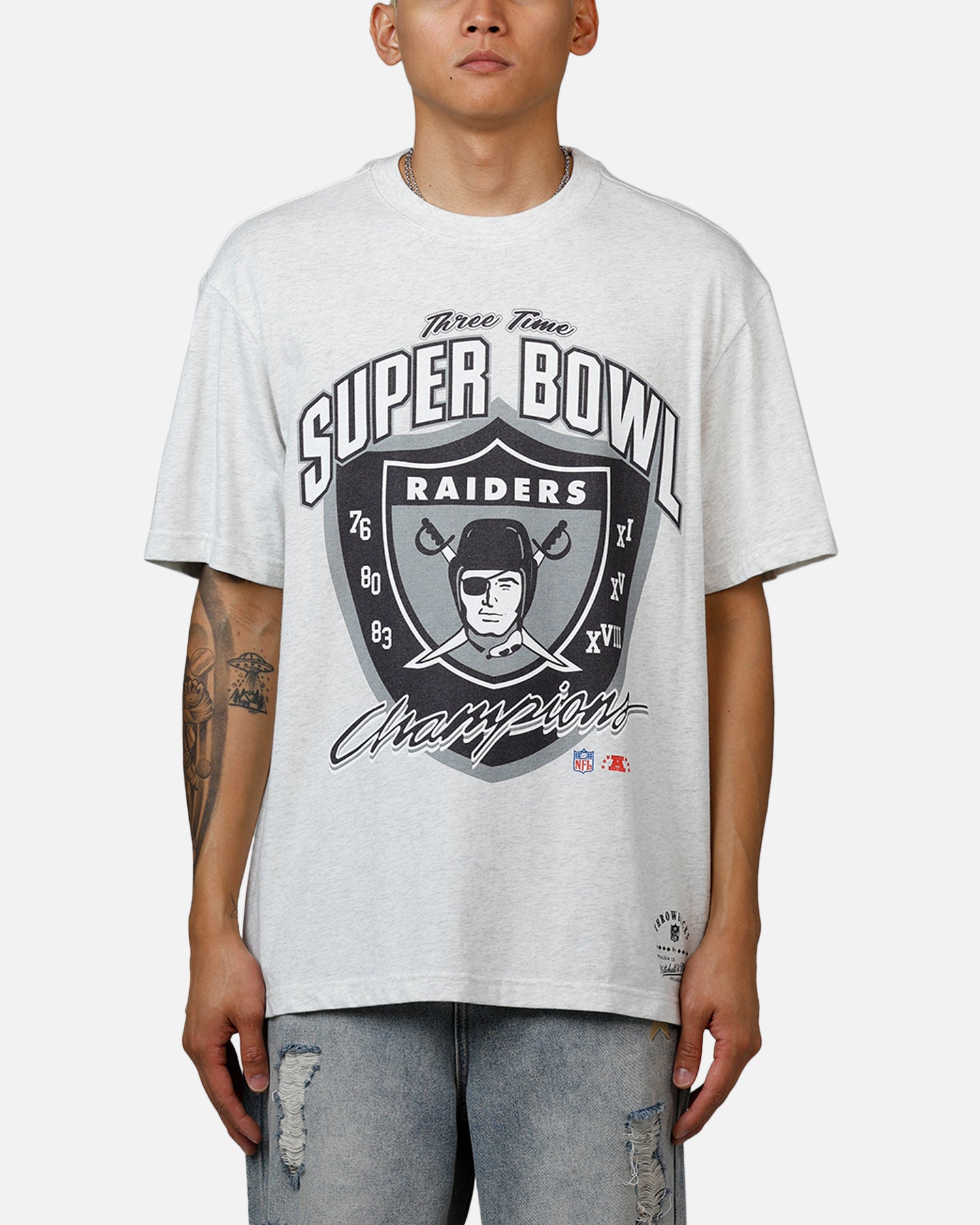 Mitchell & Ness Las Vegas Raiders Super Bowl T-Shirt Grey Marle/Otc、mySite、zt4zffjzw