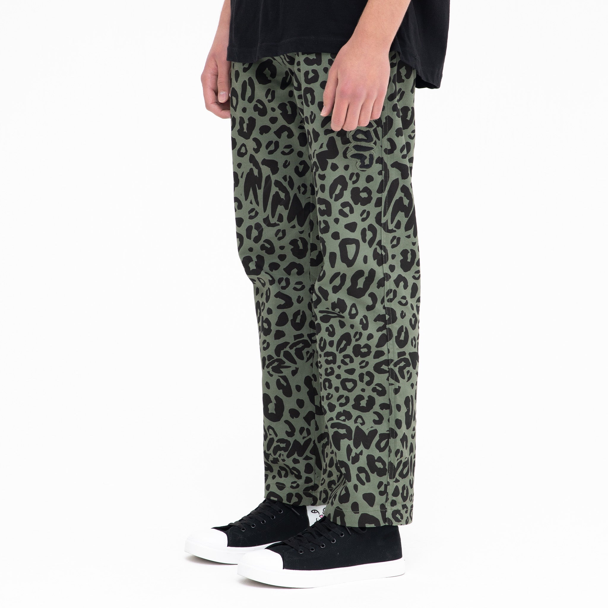  Spotted Cotton Twill Pants (Olive)、mySite、merchandisen