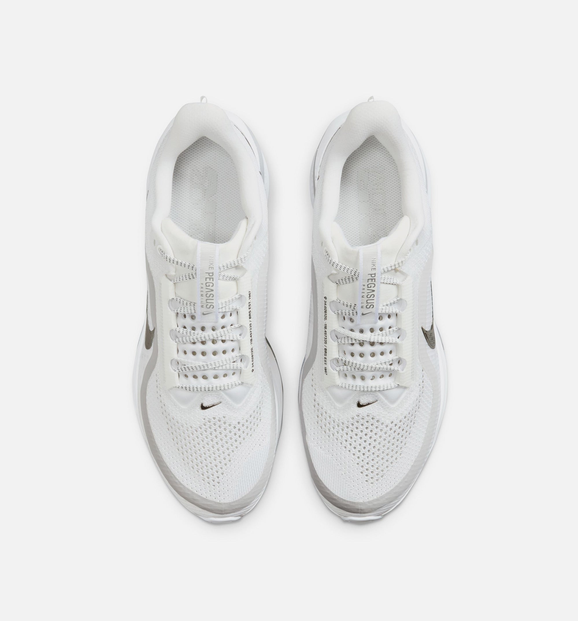 Pegasus Premium Mens Lifestyle Shoe - White/Metallic Silver/Metallic Silver、mySite、dreamappss