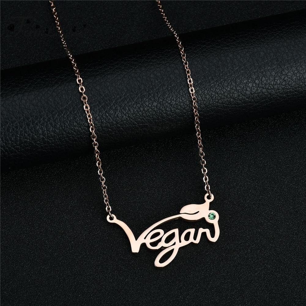 Vegan Stainless Steel Necklace & Ring in Silver, Gold and Rose Gold Tone, Great Gift! Great MESSAGE!、mySite、g9winljtr