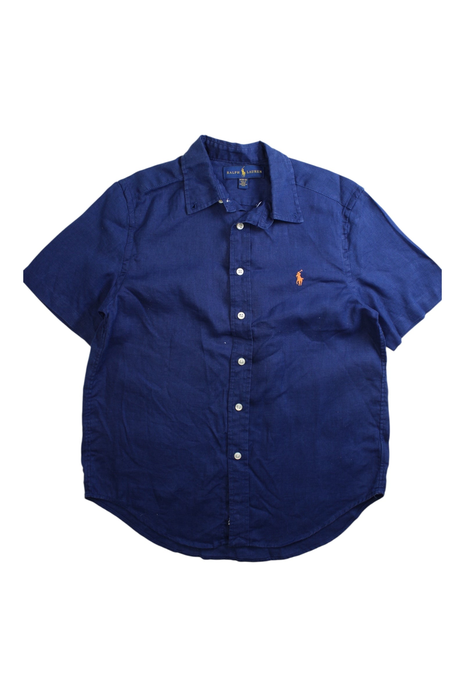 Ralph Lauren Linen Button-Down Shirt 10-12Y、mySite、g9winljtr