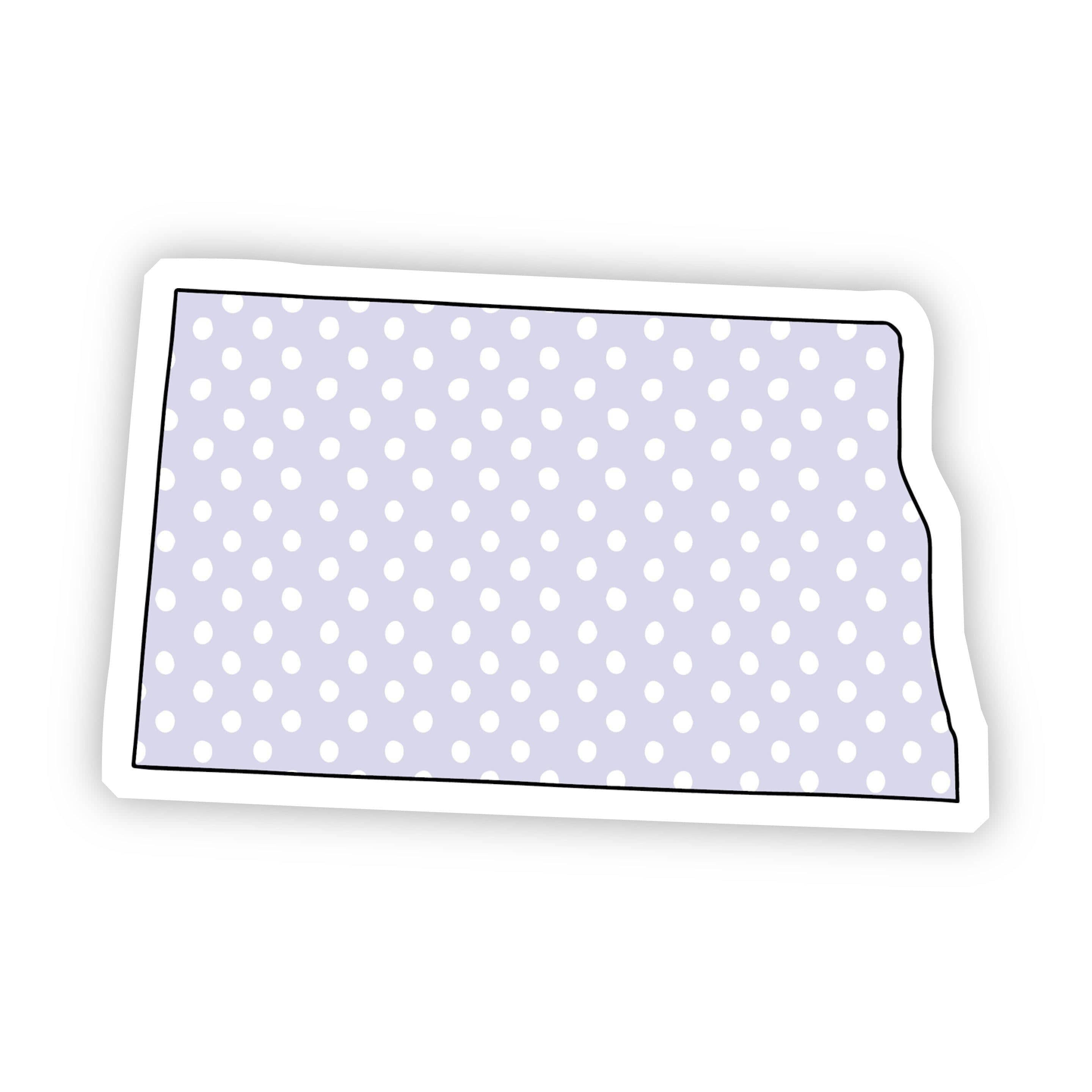  North Dakota Polka Dot Sticker、mySite、elrpsem3k