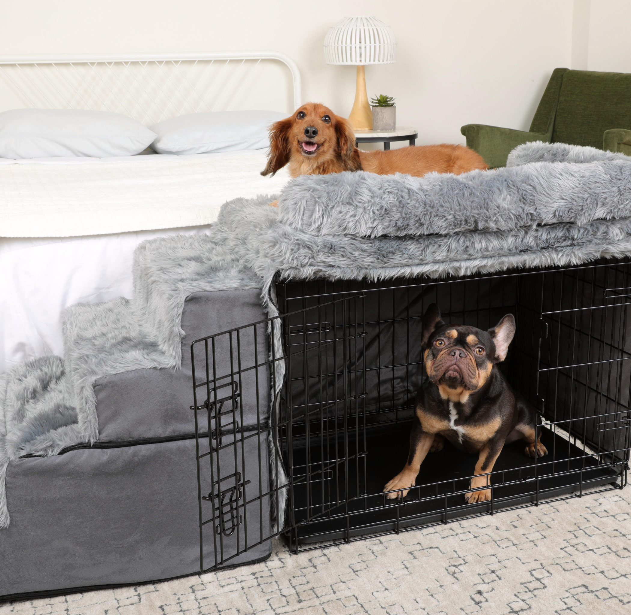 Dog Bedside Sleeper Crate Kit & Stairs、mySite、solidvoid