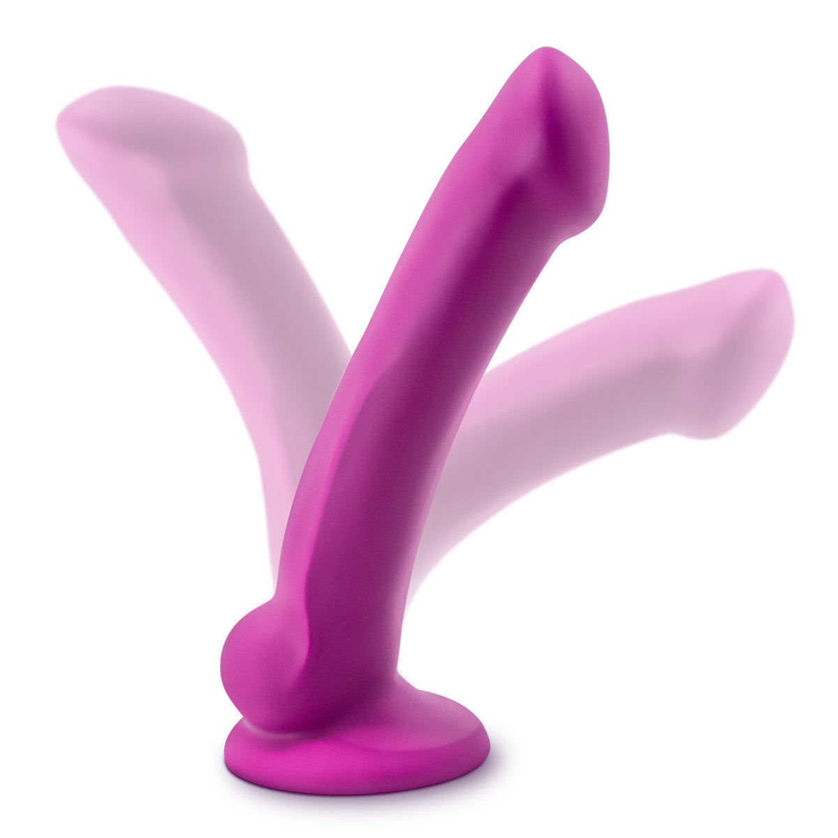 Avant By Blush® | Ergo Mini Violet D9: Artisan 7 Inch Thin Dildo with Suction Cup Base - Elegantly Made with Smooth Ultrasilk® Purio™ Silicone、mySite、bottomscart