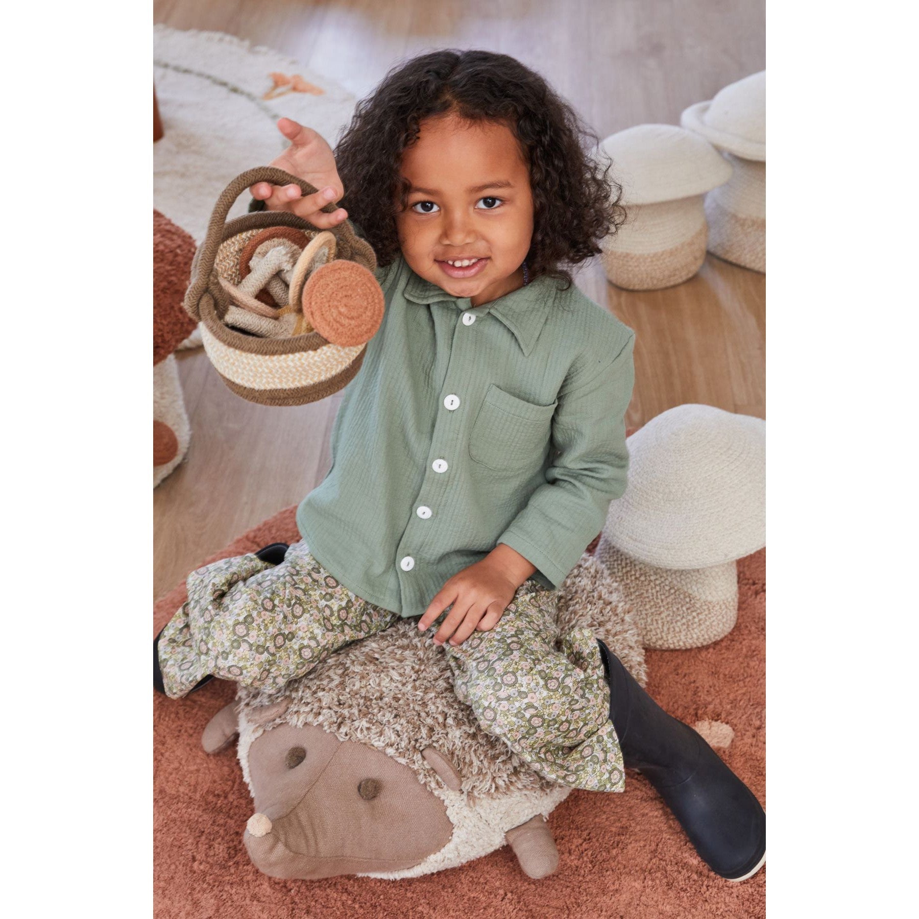 Mushroom Forest Washable Play Rug、mySite、gigharbornorthrealestate