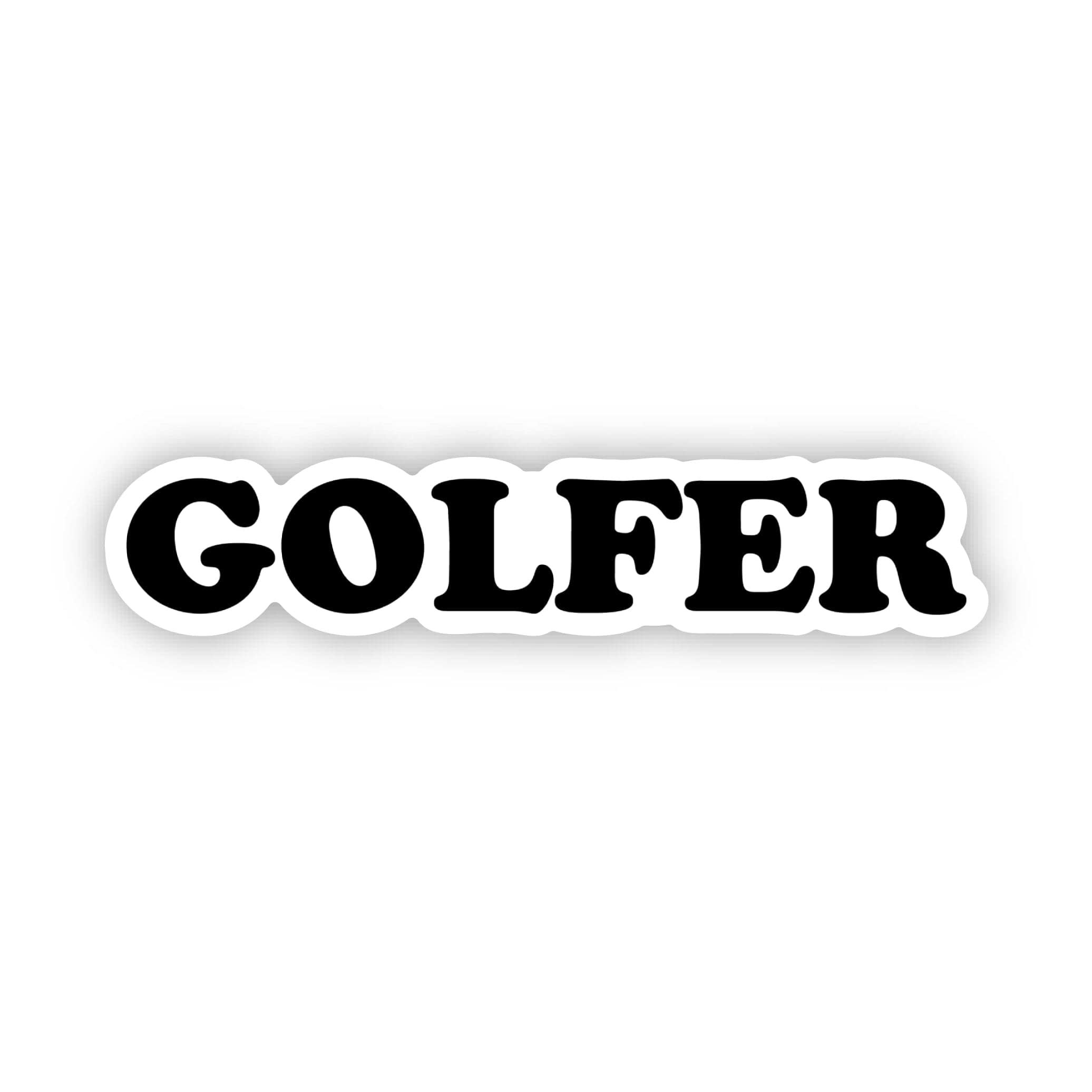  Golfer Text Sticker、mySite、ghnorth