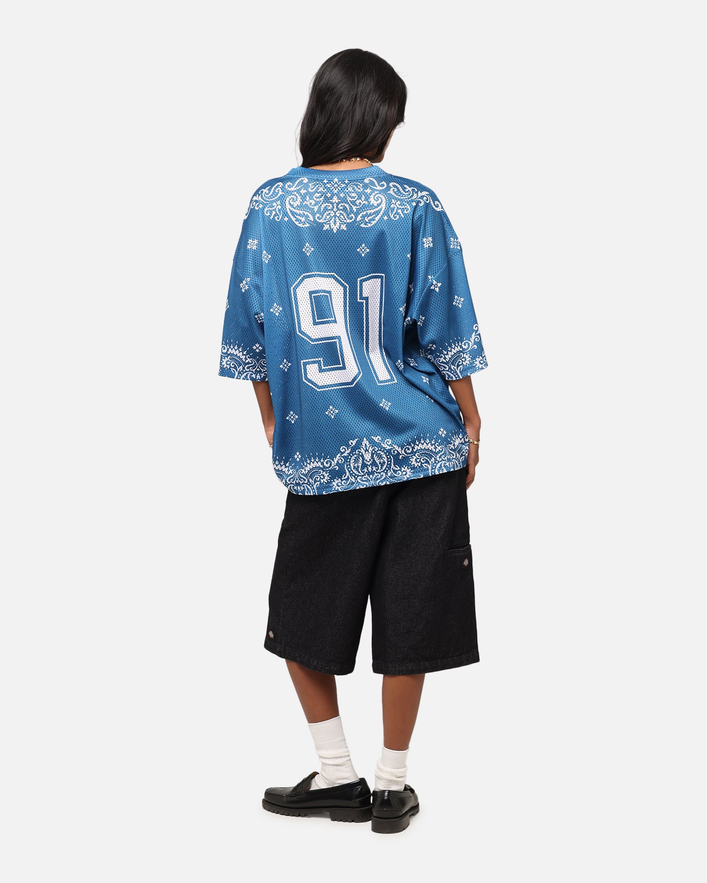 Criminal Damage Paisley Mesh Top Blue/White、mySite、zt4zffjzw