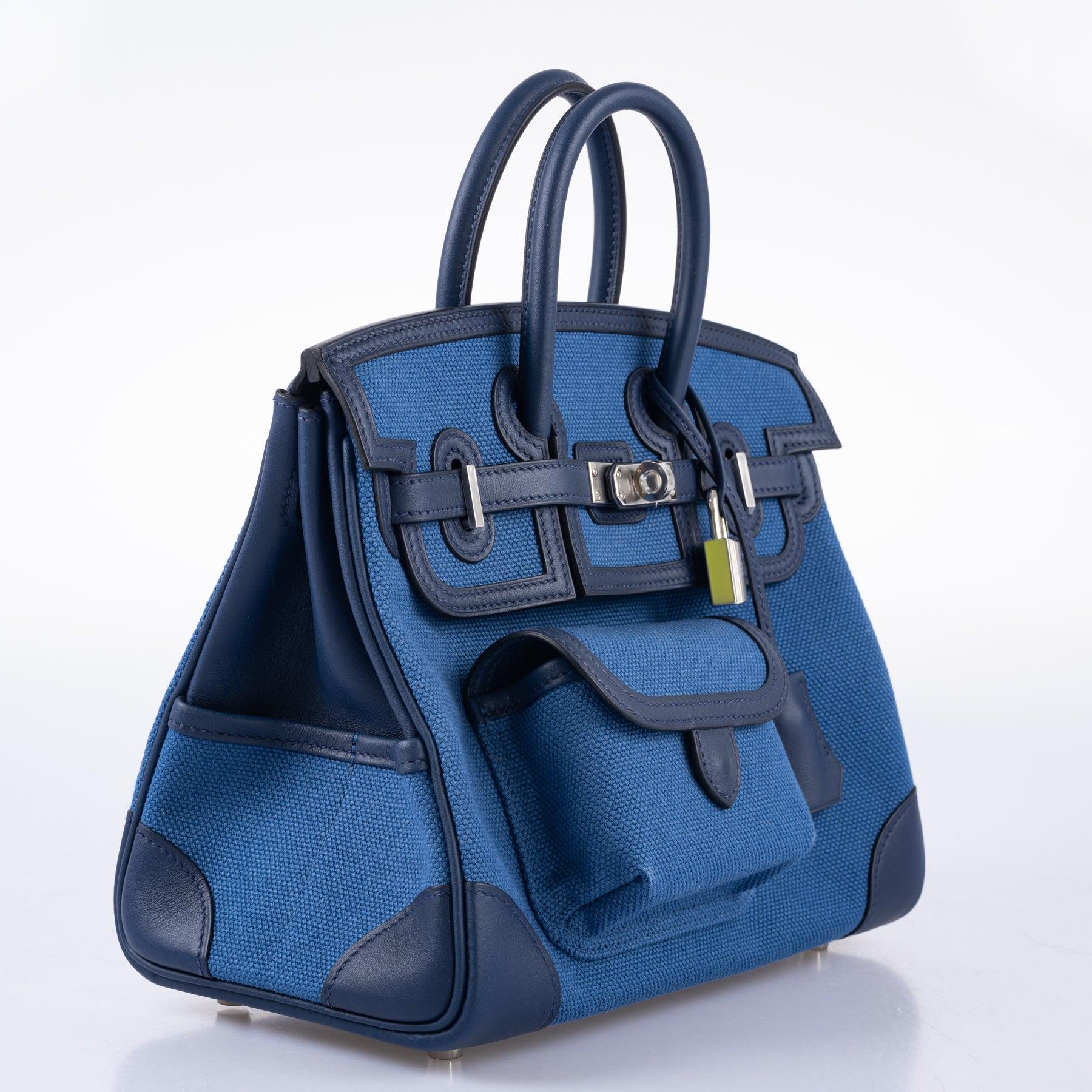Hermès Cargo Birkin 25 Blue Egee Toile Goeland & Navy Swift Palladium Hardware、mySite、garminoutage.com