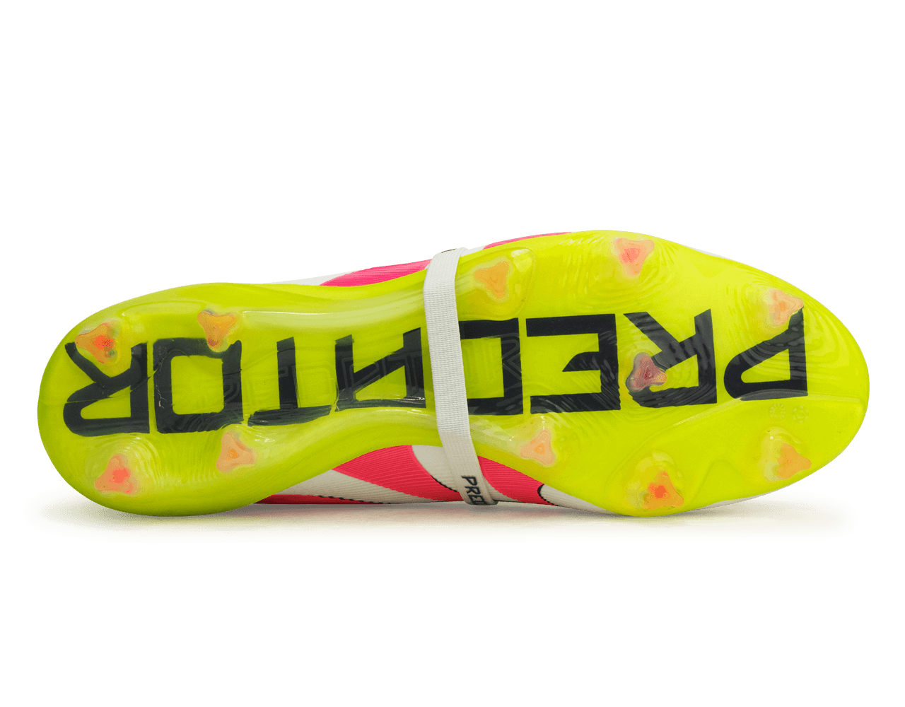 adidas Men's Predator Elite Foldover Tongue FG White/Pink/Lemon、mySite、noshort