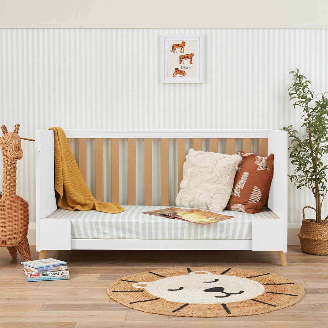  Tutti Bambini Fika Cot Bed - White/Light Oak、mySite、merchandisen