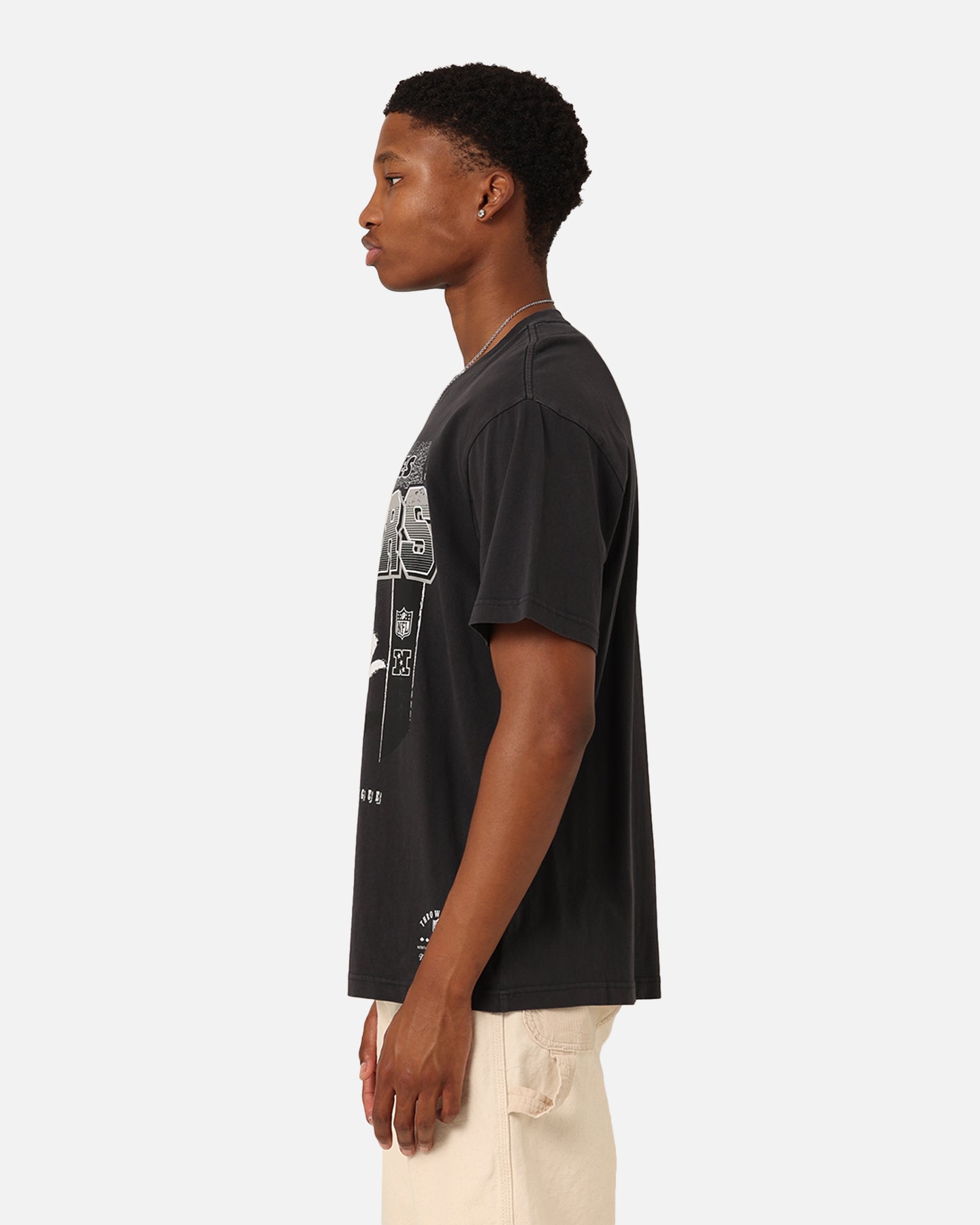 Mitchell & Ness Los Angeles Raiders Brush Off 2.0 T-Shirt Faded Black、mySite、zt4zffjzw